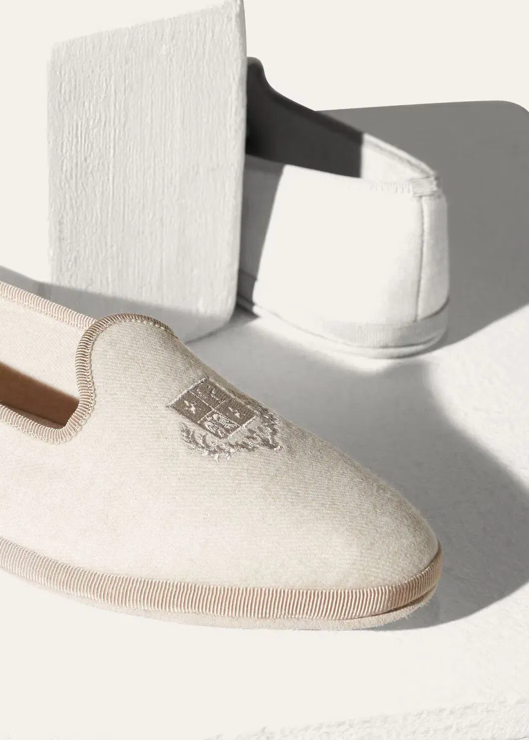 LoroPiana Venice Slipper Natural Melange