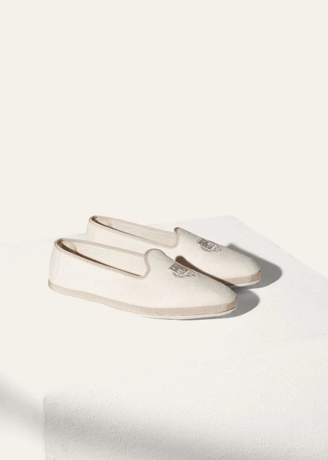 LoroPiana Venice Slipper Natural Melange