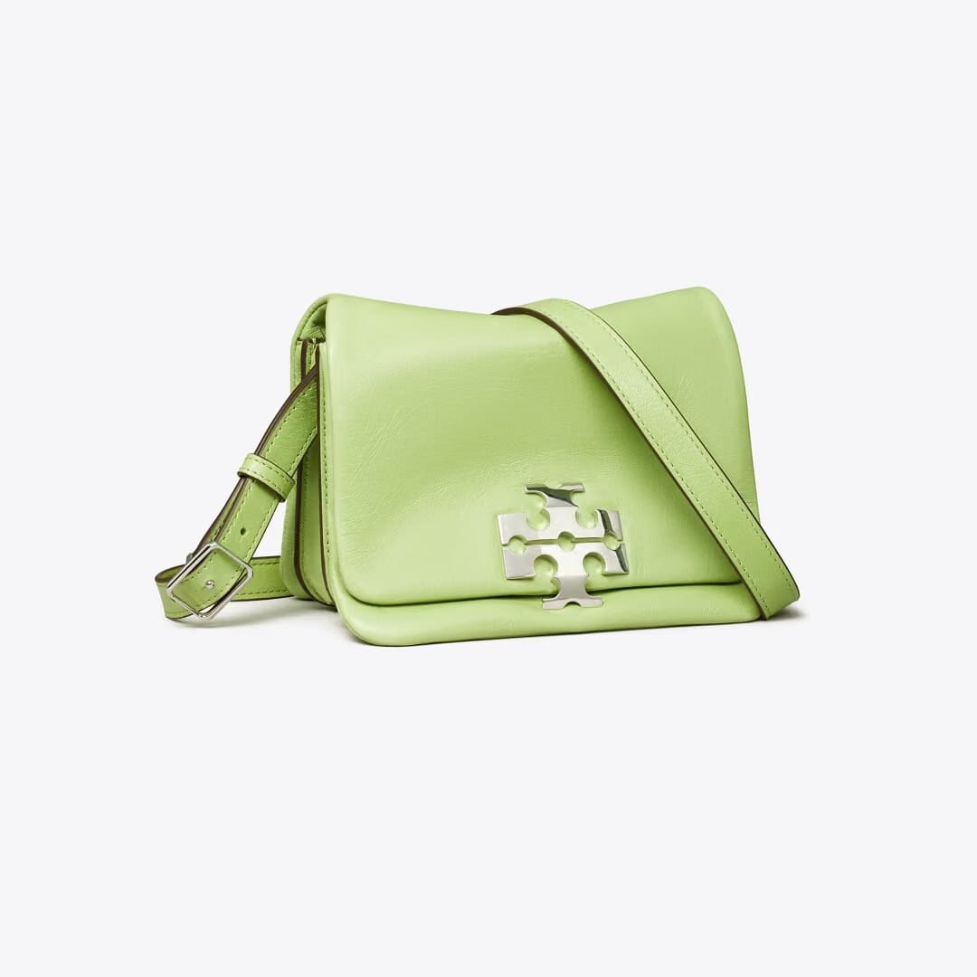 Tory Burch Charlie Runway Shoulder Bag Celery Juice