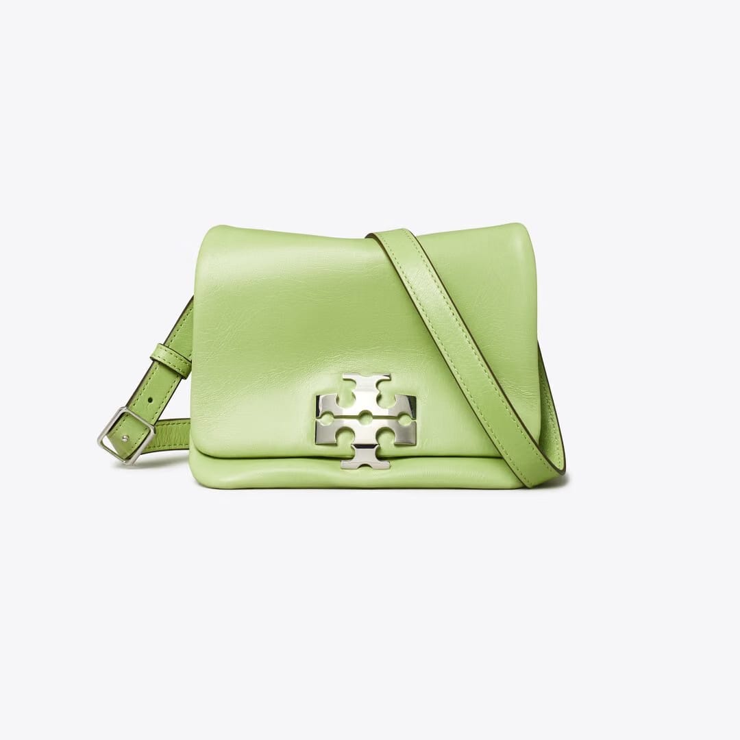 Tory Burch Charlie Runway Shoulder Bag Celery Juice
