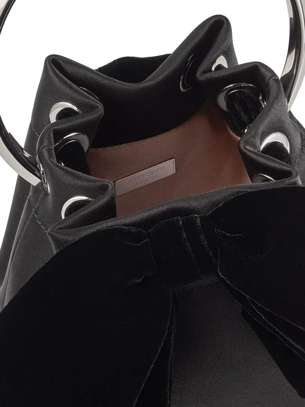 Bon Bon bow-detail satin bag
