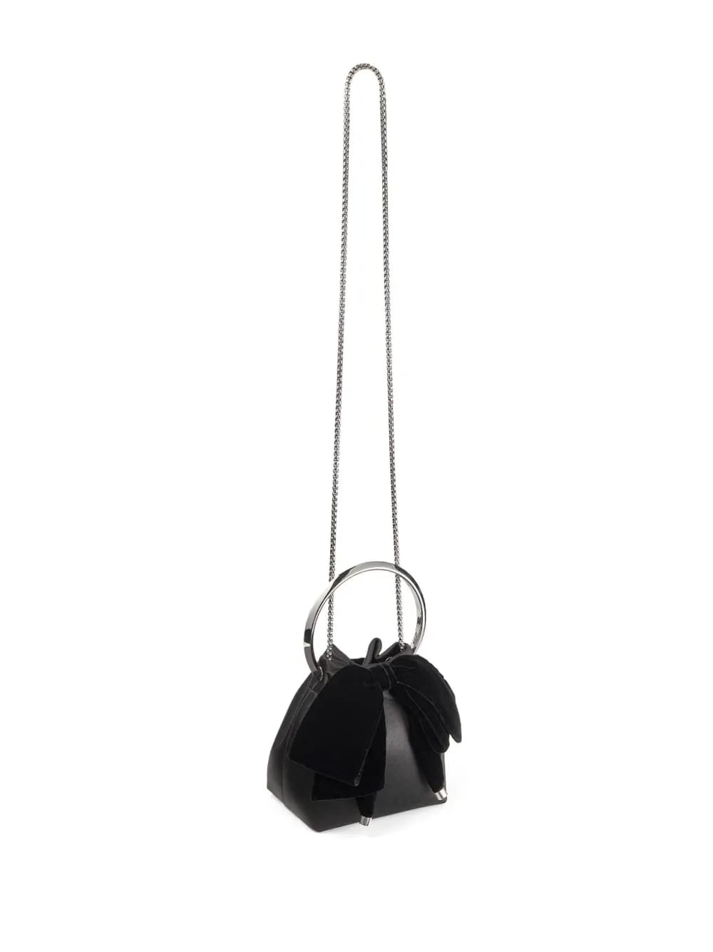 Bon Bon bow-detail satin bag