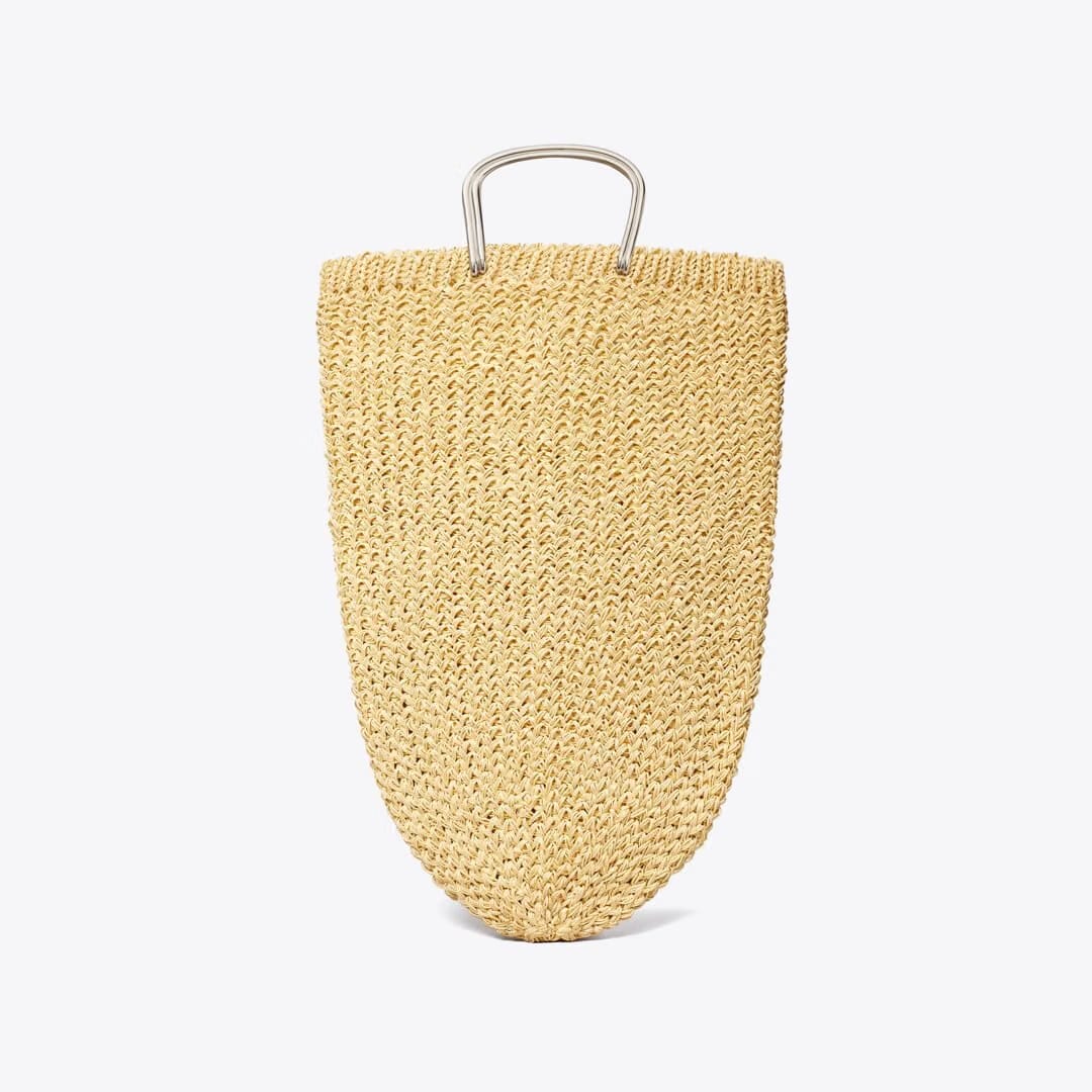 Tory Burch Large Crocheted Tote Natural