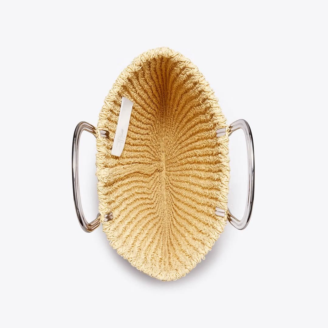 Tory Burch Large Crocheted Tote Natural