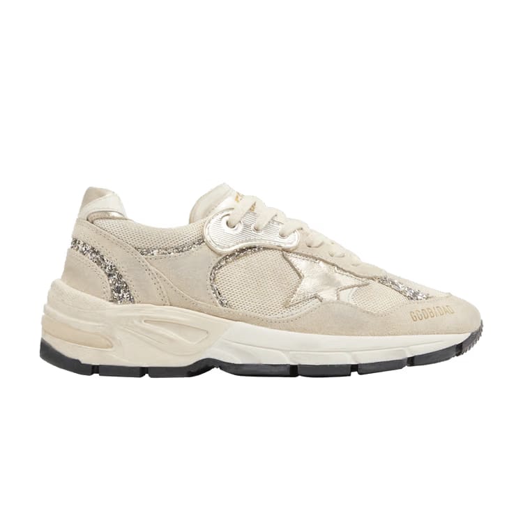 Golden Goose Wmns Dad-Star 'Seed Pearl Platinum Glitter'