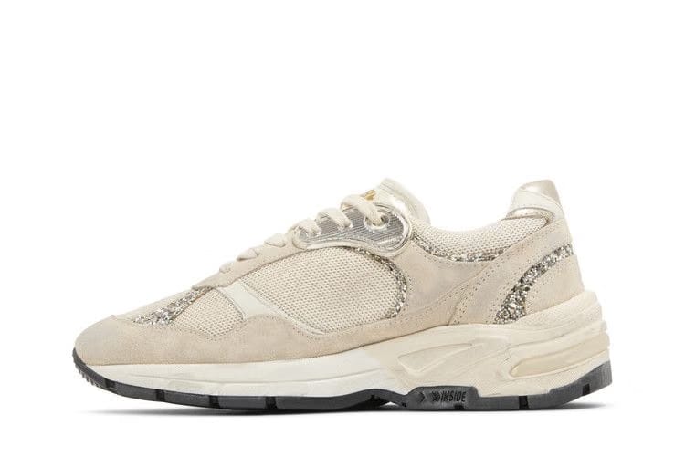 Golden Goose Wmns Dad-Star 'Seed Pearl Platinum Glitter'