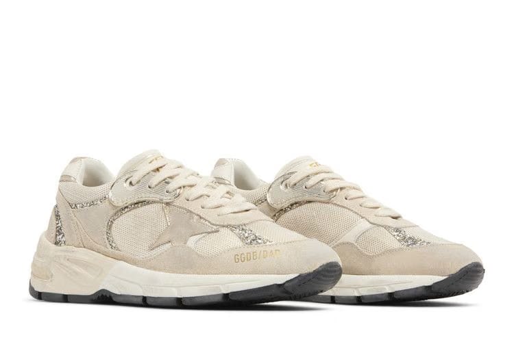 Golden Goose Wmns Dad-Star 'Seed Pearl Platinum Glitter'