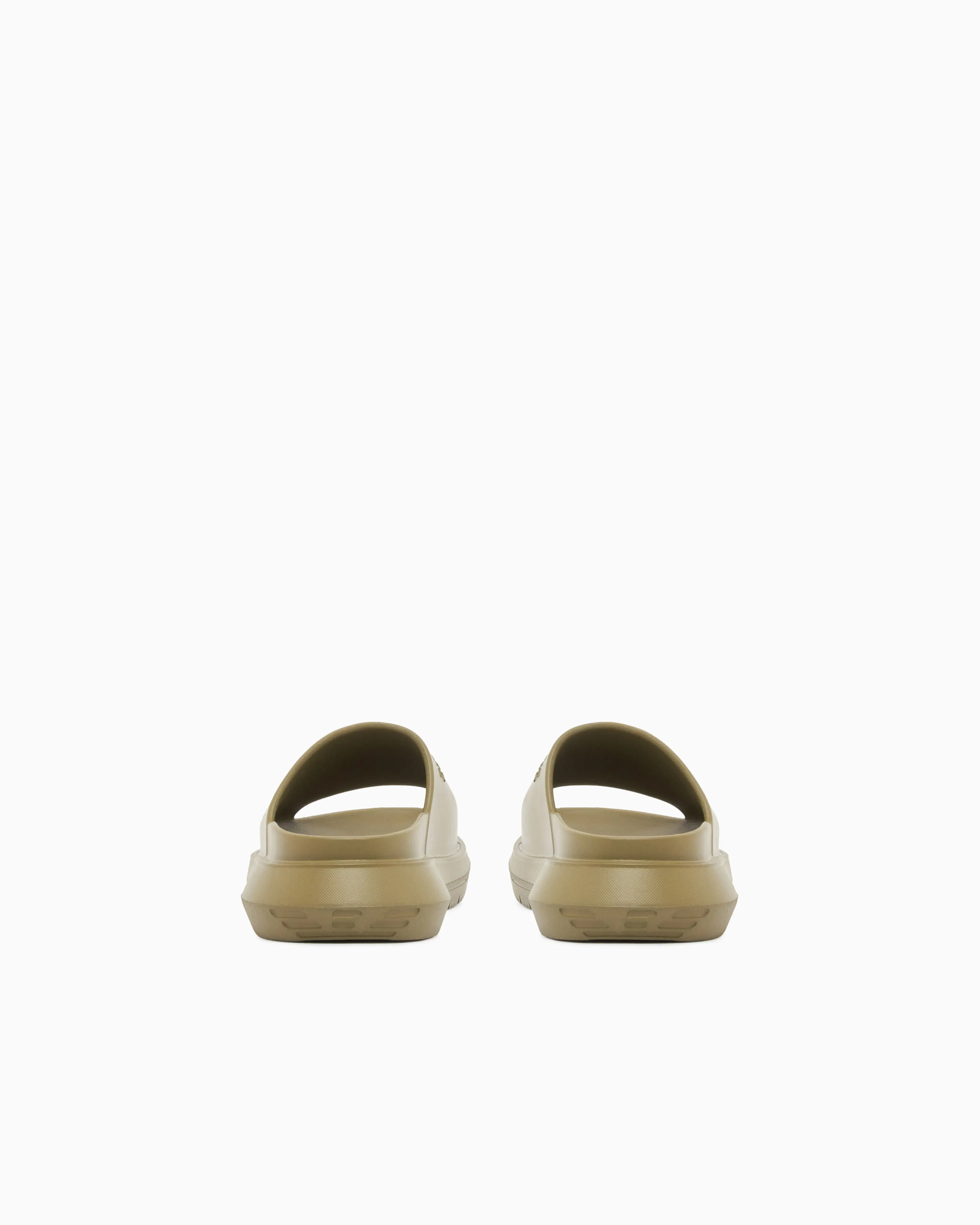 Emporio Armani Monobloc Sandals With Logo Green