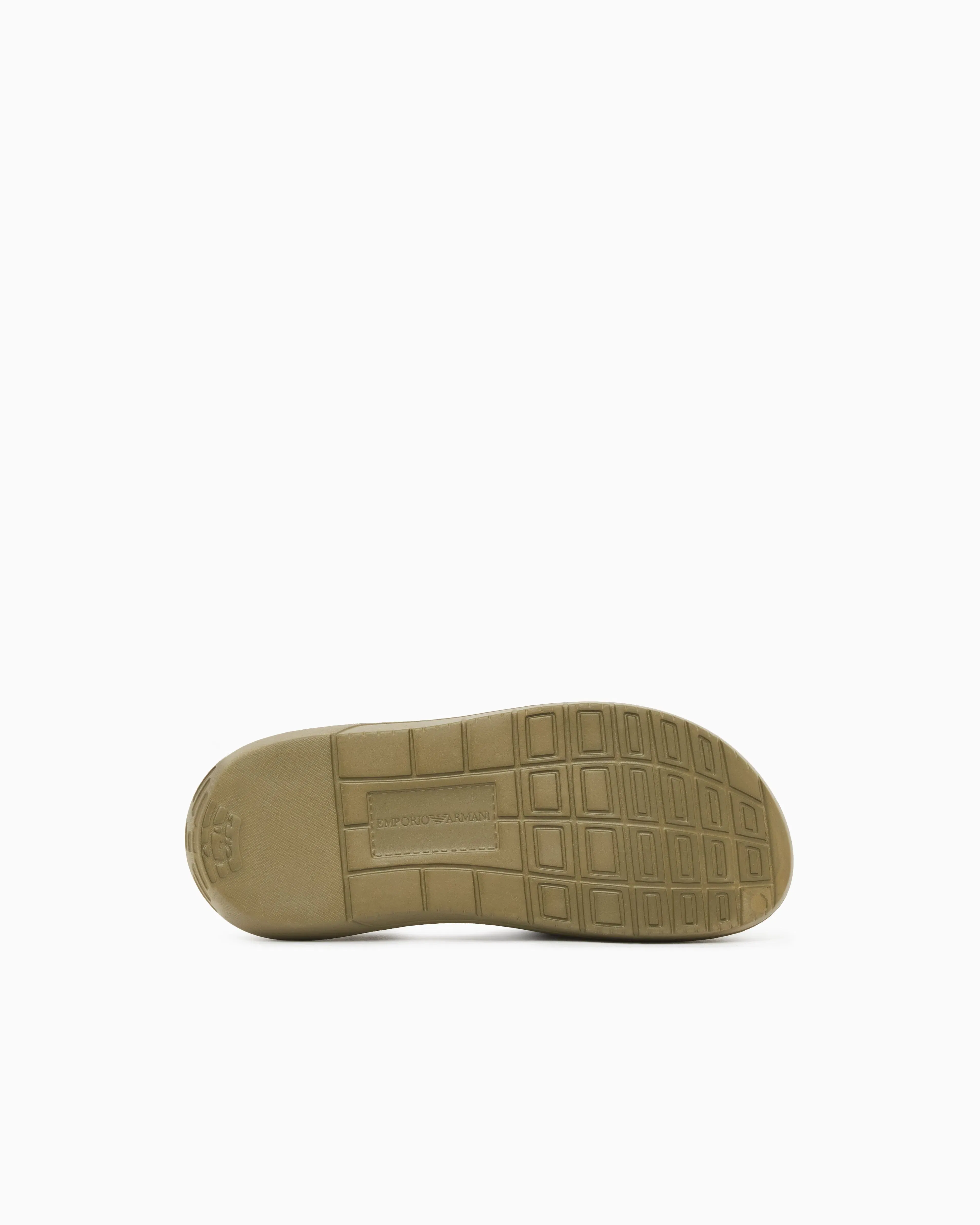 Emporio Armani Monobloc Sandals With Logo Green