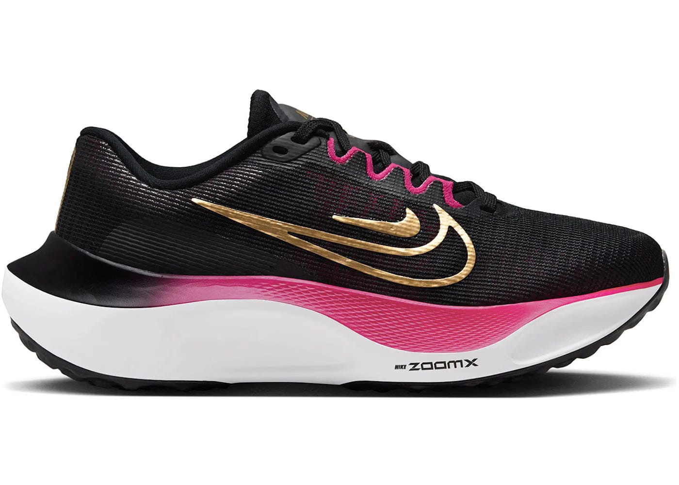 Nike Zoom Fly 5 Black Gold Fireberry Womens