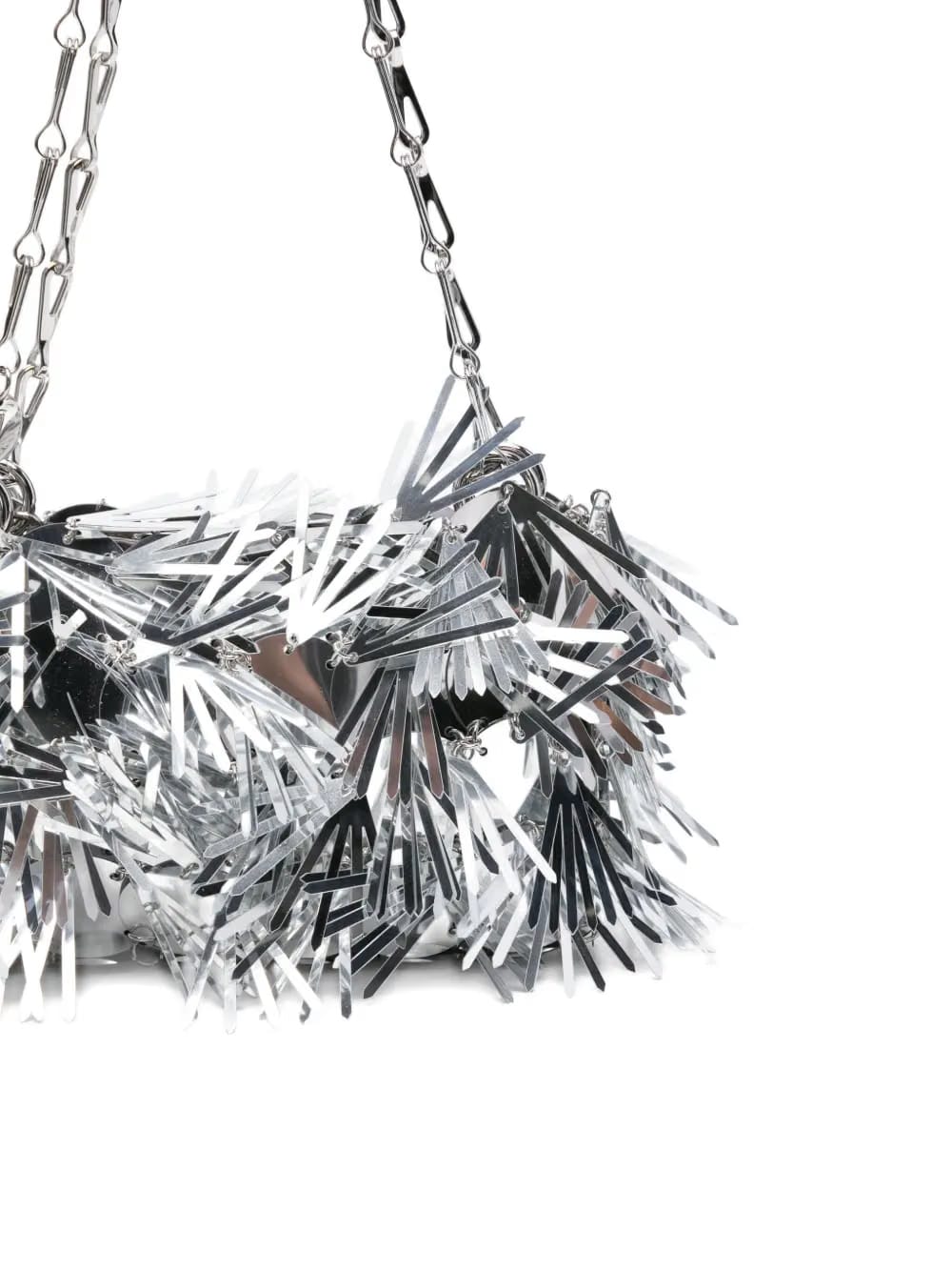 sequin-embellished chain shoulder bag