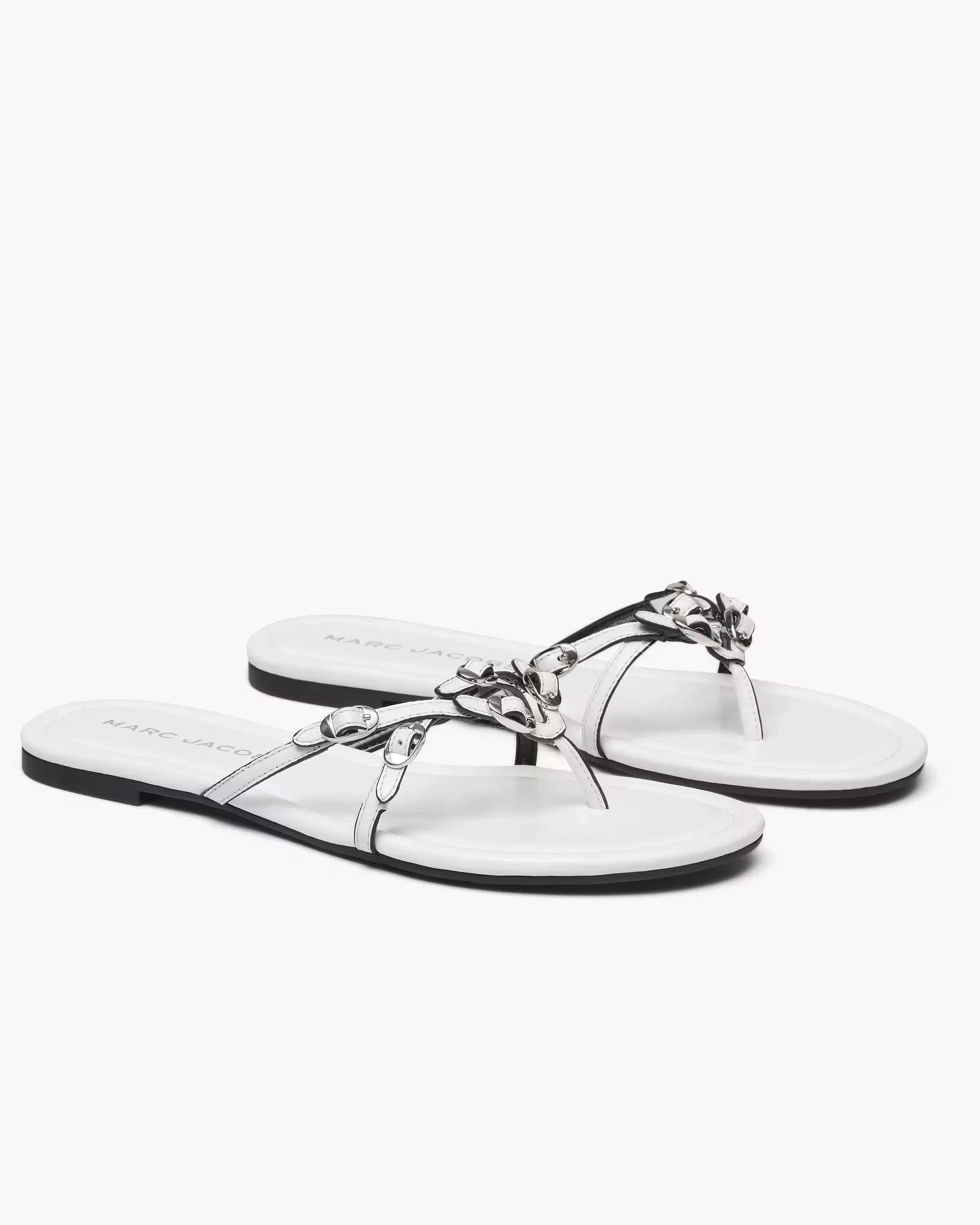 Marc Jacobs The Leather Kiki Sandal White