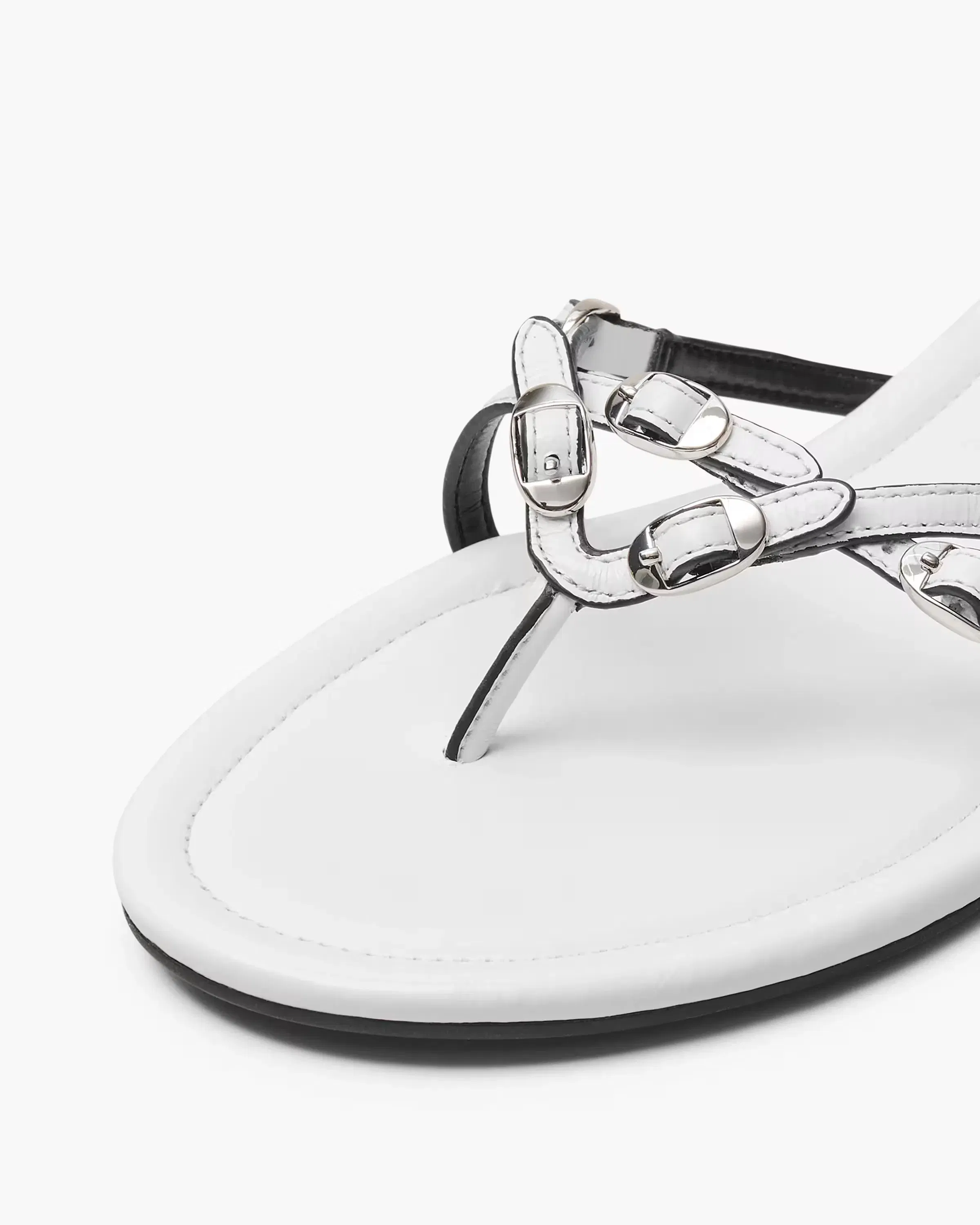 Marc Jacobs The Leather Kiki Sandal White