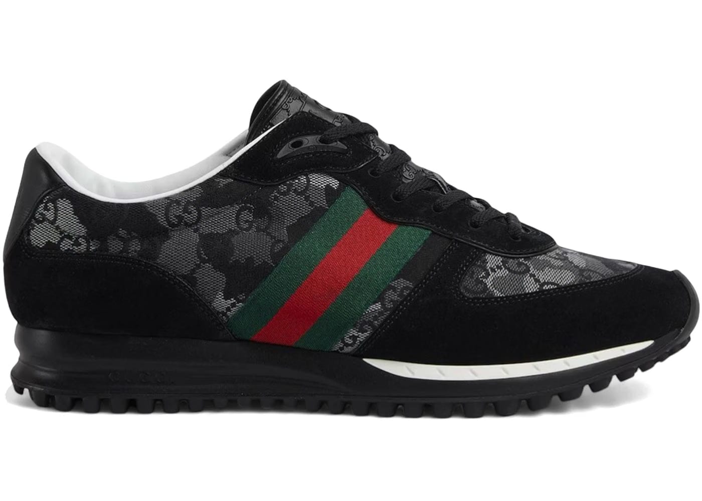 Gucci Re-Motion Sneaker Black Grey Camouflage Gg Canvas