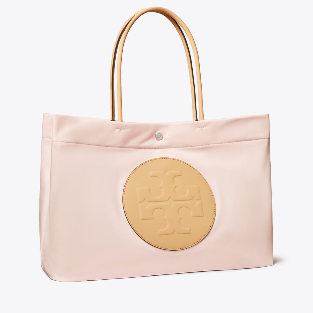 Tory Burch Ella Twist Reversible Tote Rose