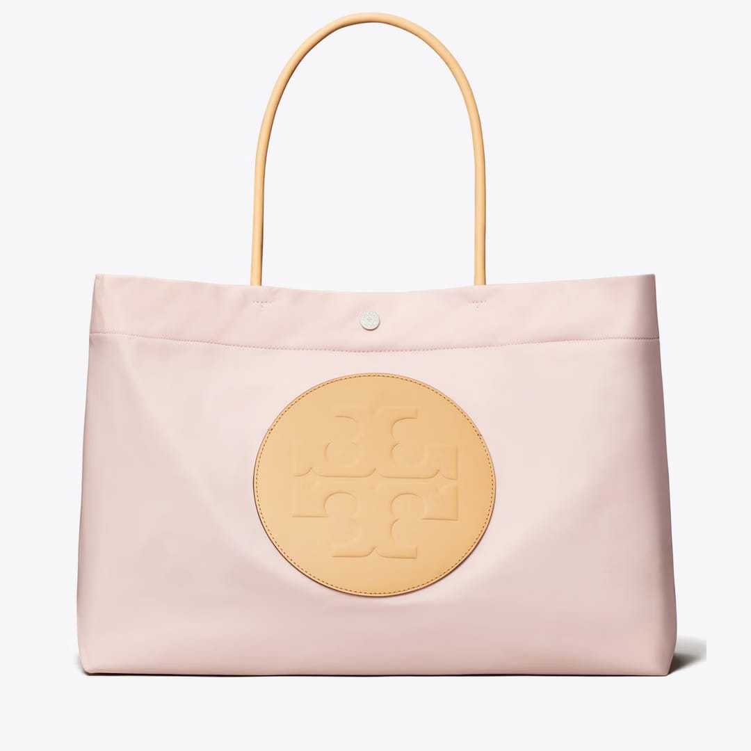 Tory Burch Ella Twist Reversible Tote Rose