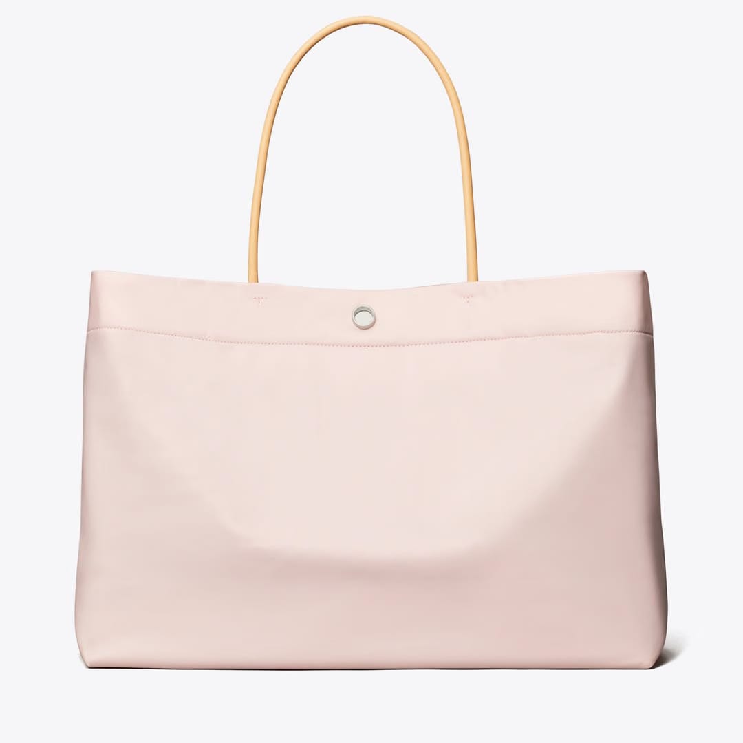Tory Burch Ella Twist Reversible Tote Rose