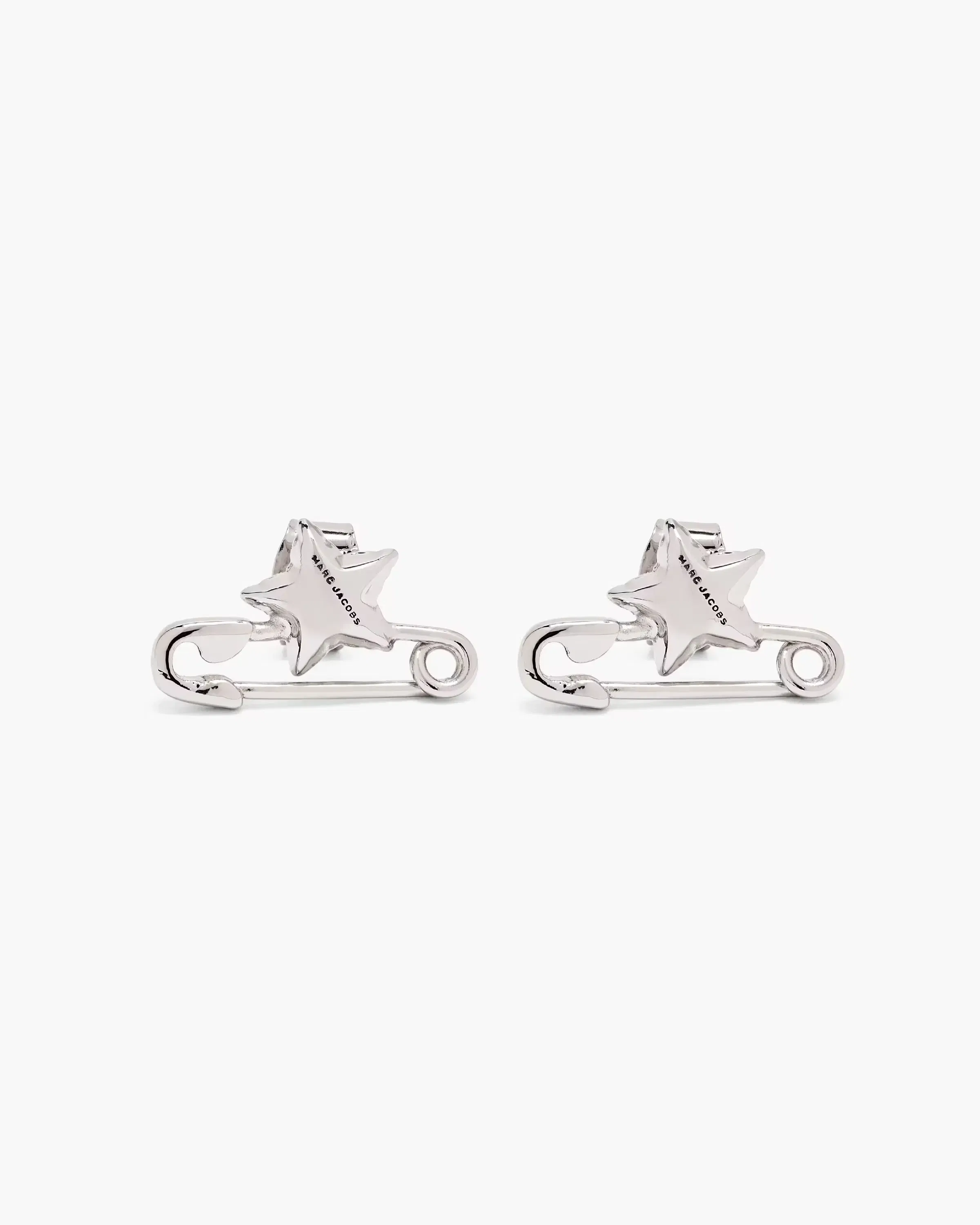 Marc Jacobs The Safety Pin Stud Earrings Light Antique Silver