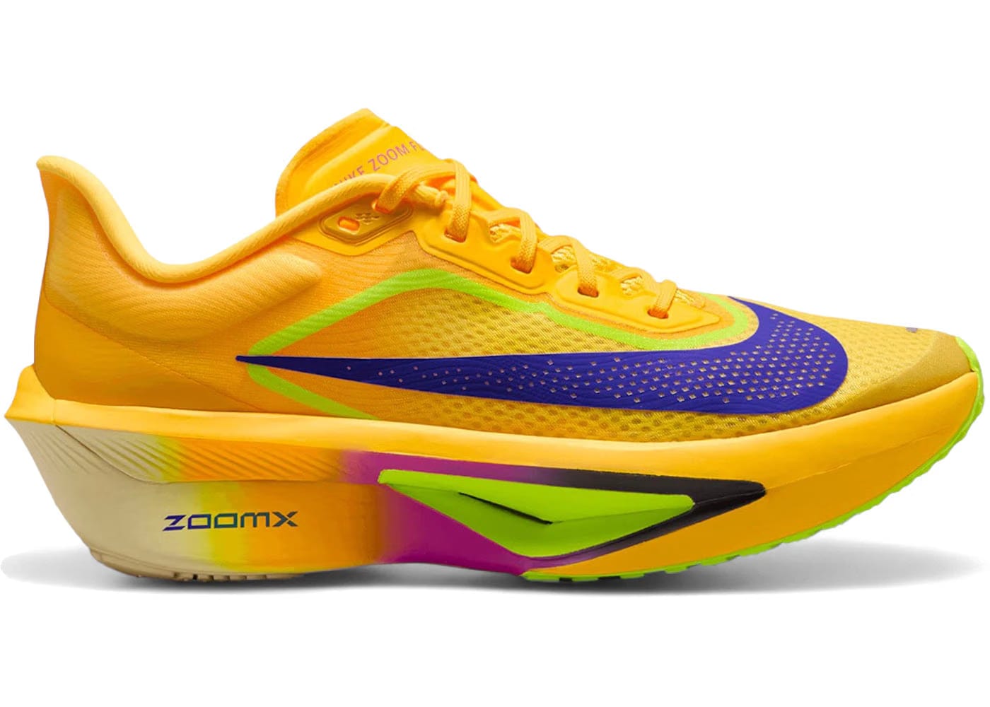 Nike Zoom Fly 6 La 26.2 Citron Pulse Indigo Burst Womens