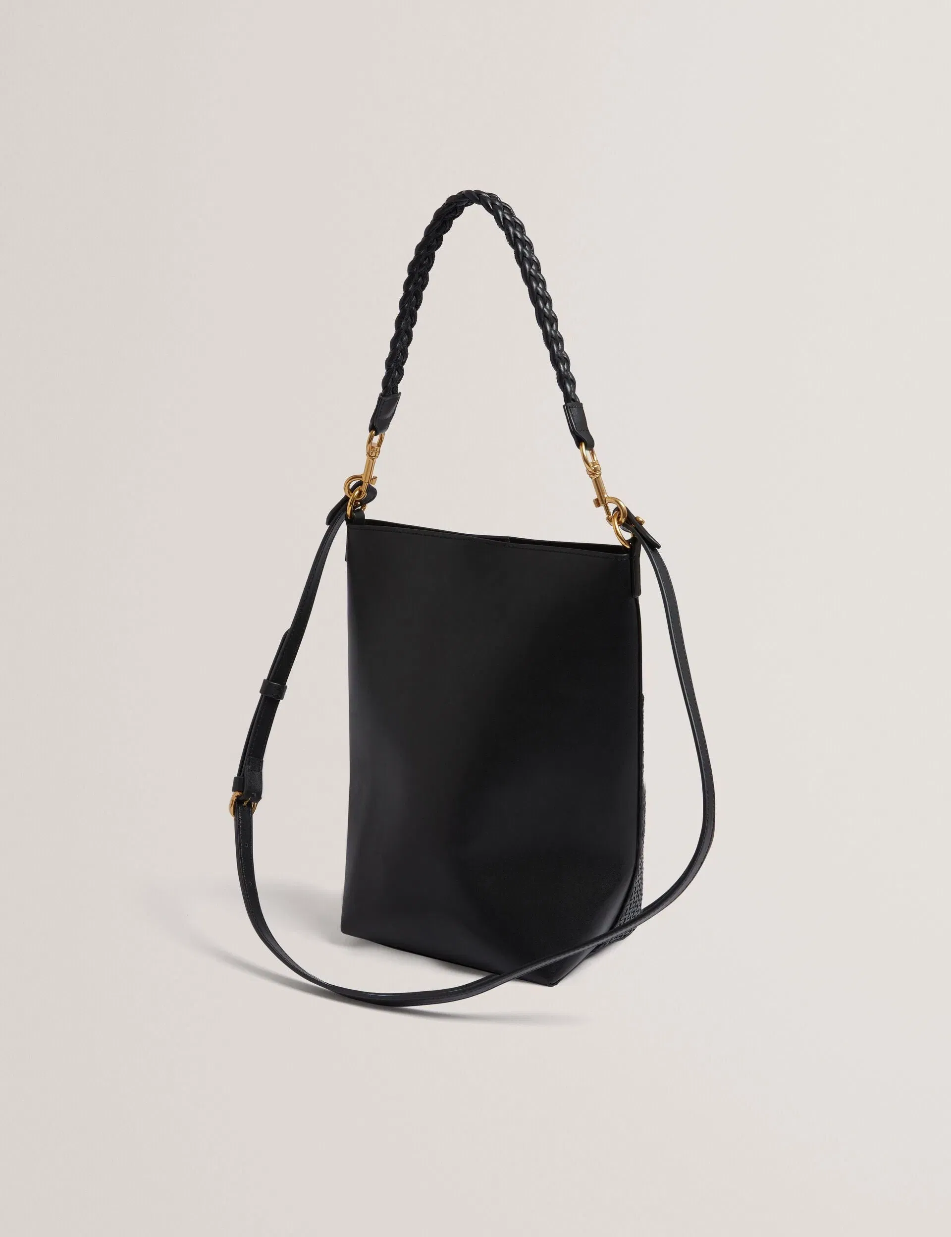 Ted Baker Wyynie Woven Texture Leather Tall Bucket Bag Women's