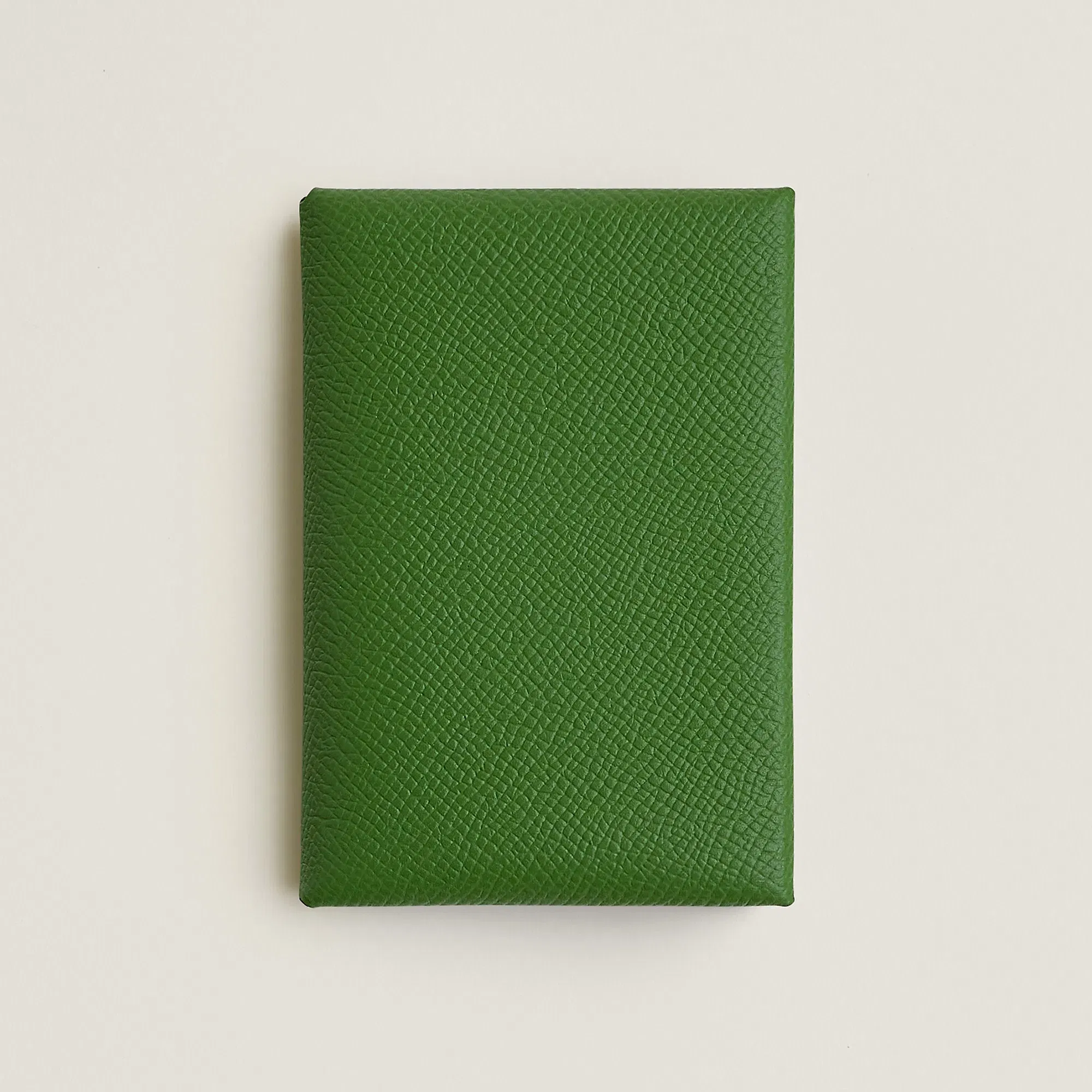 Hermes Calvi Duo Compact Card Holder Jaune Citron