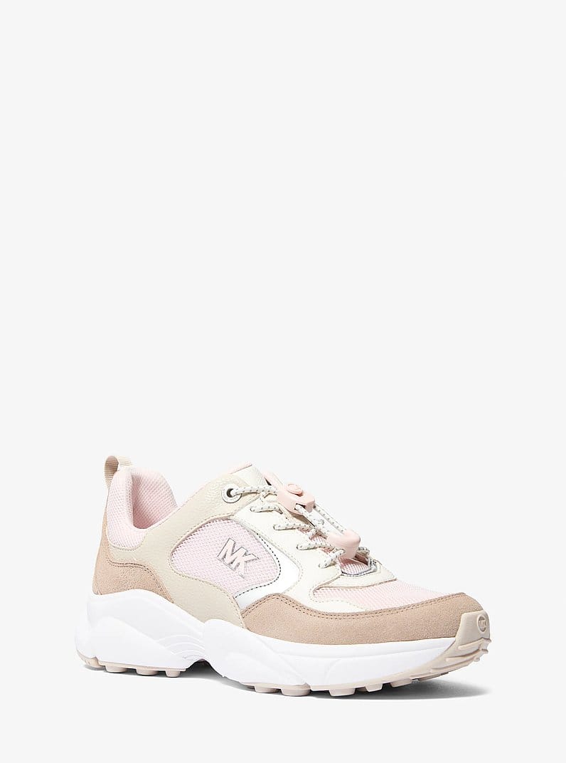 Michael Kors Jett Mixed-Media Trainer