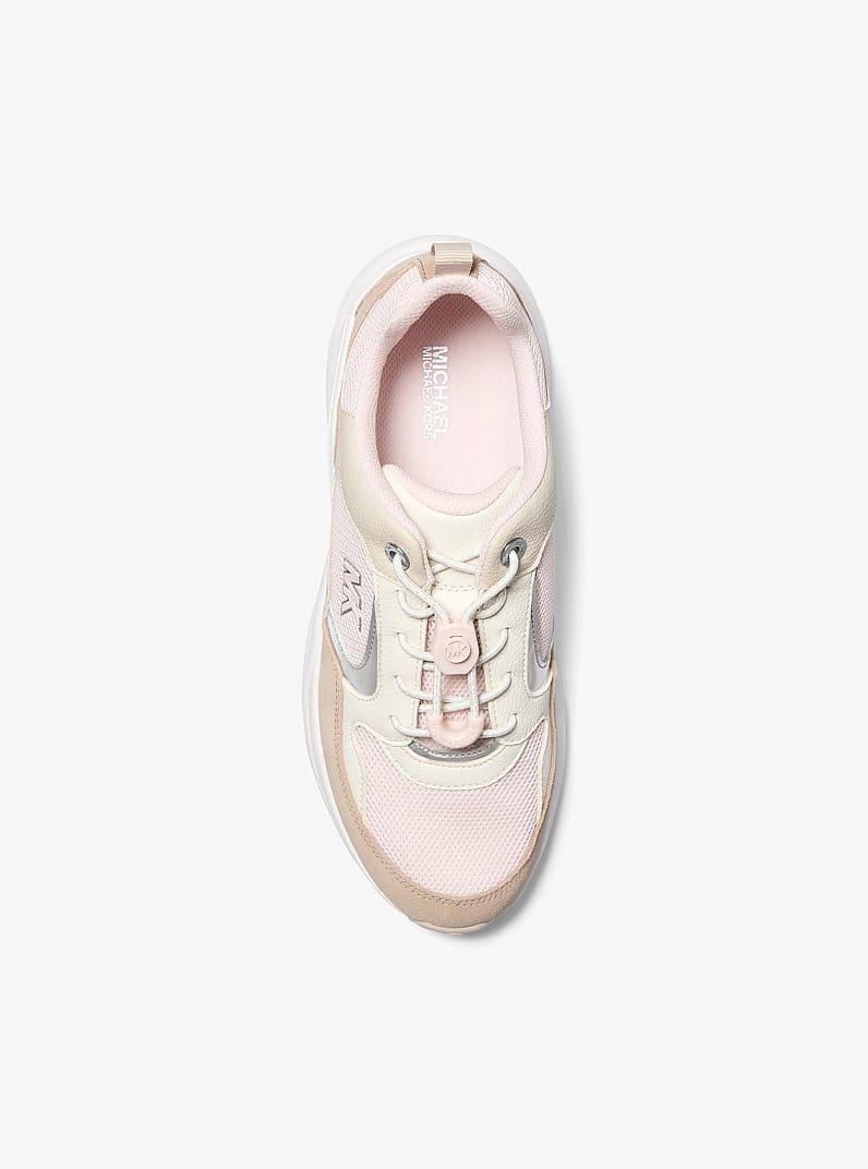 Michael Kors Jett Mixed-Media Trainer
