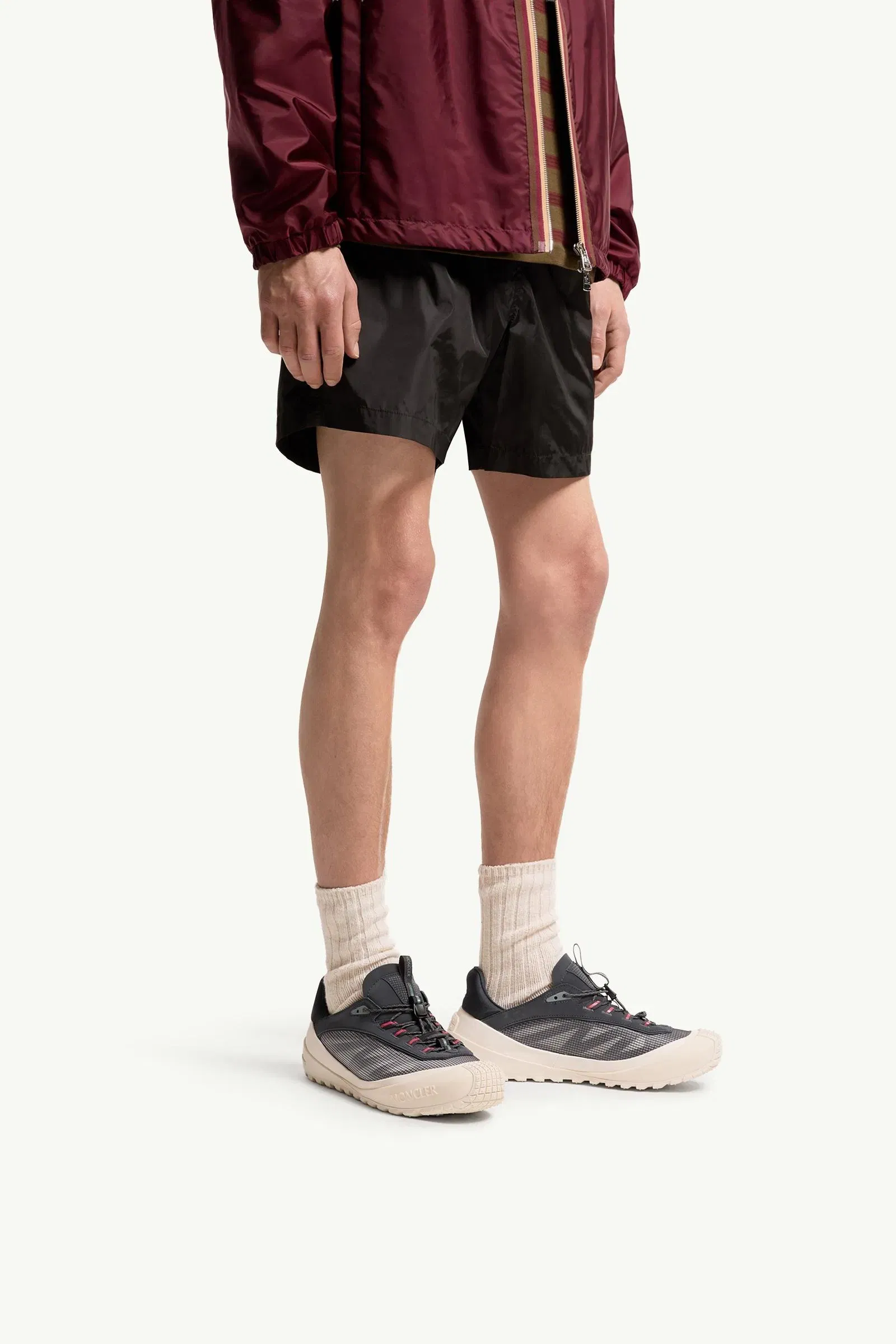 Moncler Trailgrip LP Suede & Nubuck Sneaker Navy Blue