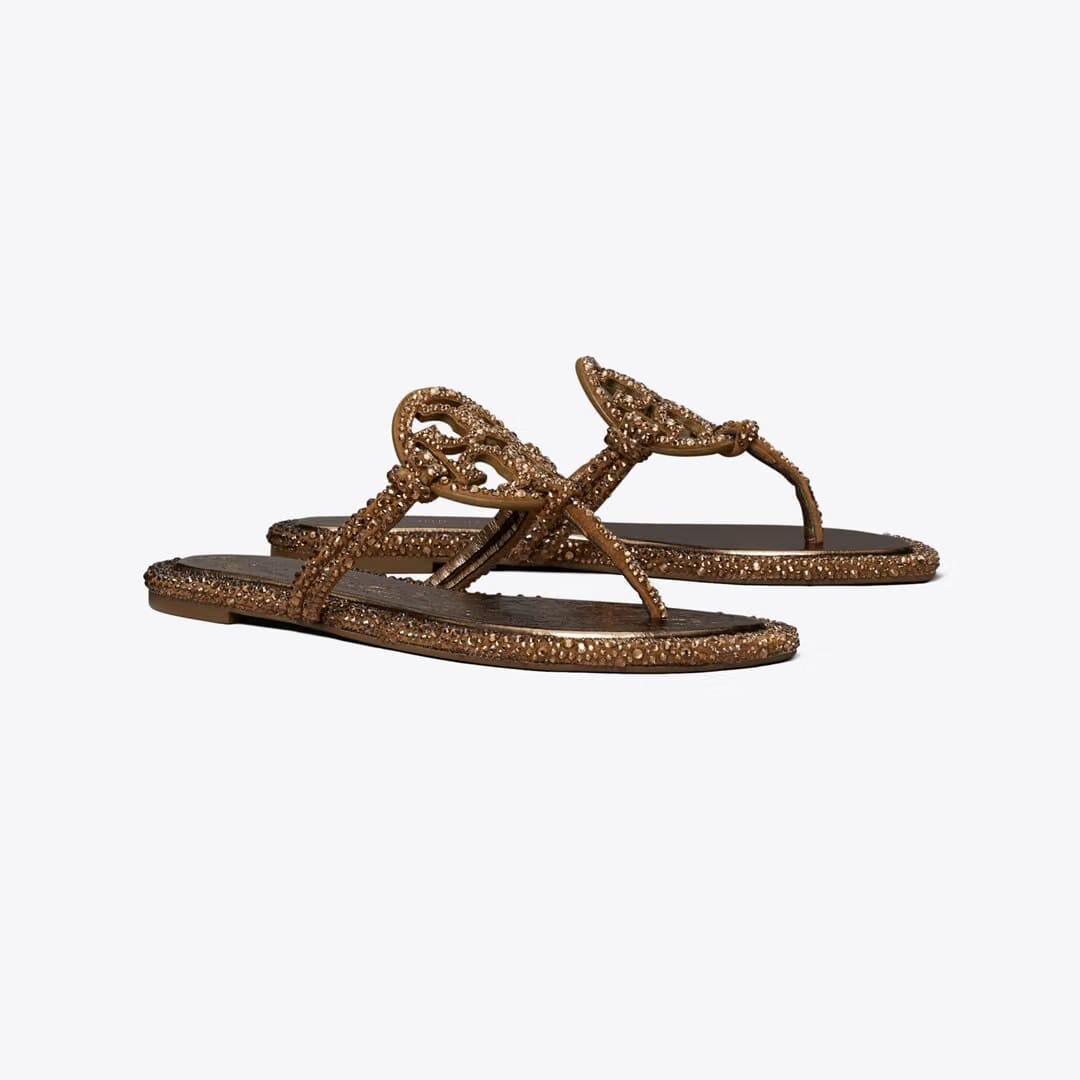 Tory Burch Miller Knotted Crystal COPPER FREEZE