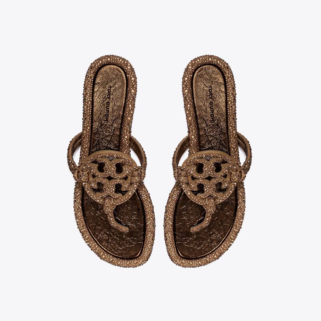 Tory Burch Miller Knotted Crystal COPPER FREEZE