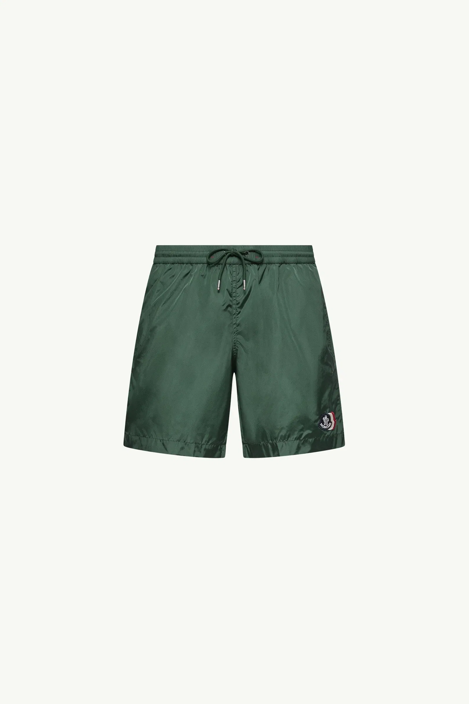 Moncler Logo Patch Swim Shorts Emerald Green Emerald Green