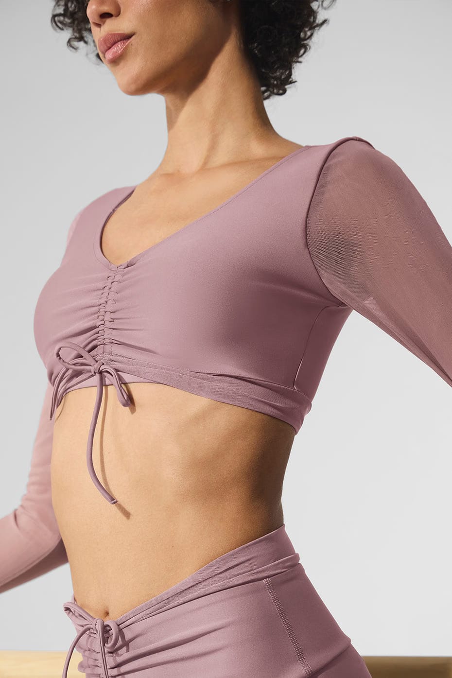 Alo Yoga Airlift Mesh Divine Long Sleeve Bra