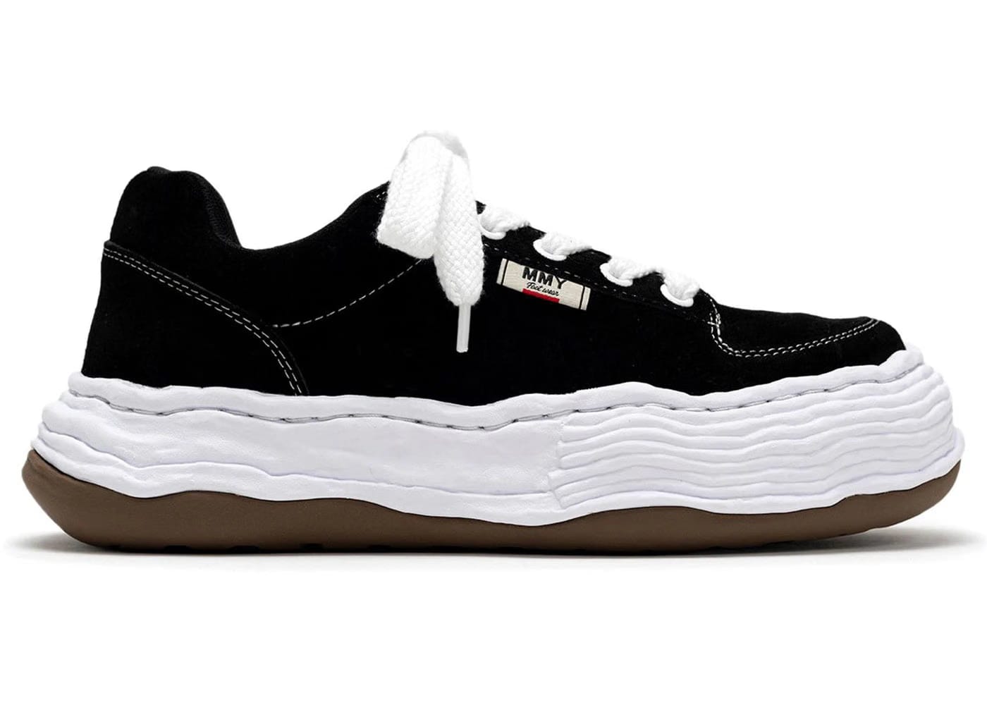 Maison Mihara Yasuhiro Oliver Og Sole Suede Low Black White