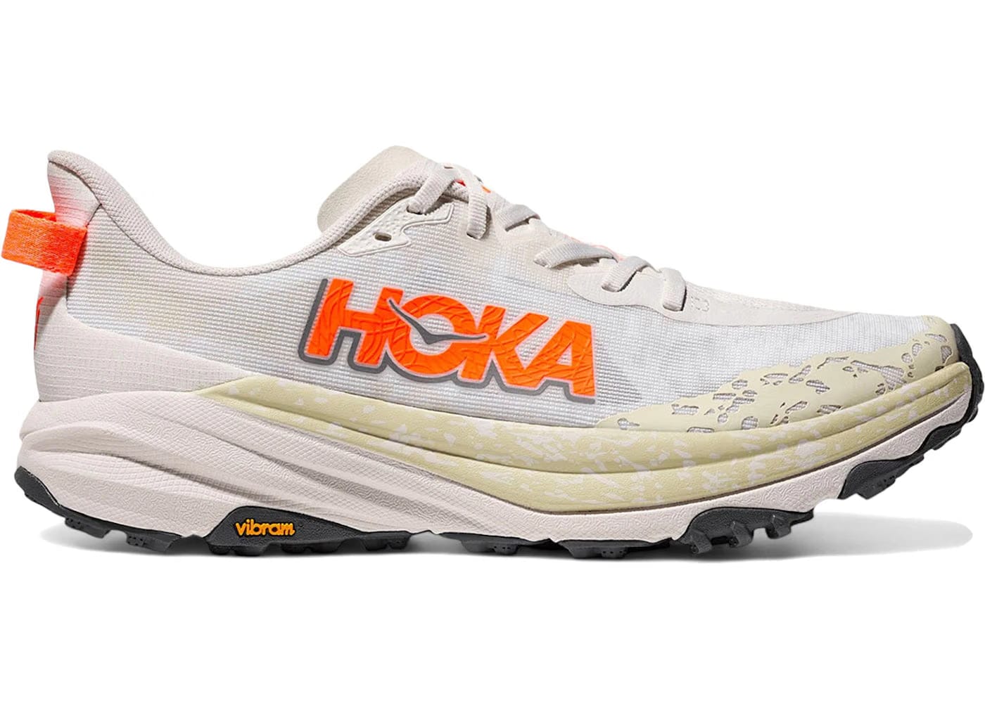 Hoka One One Speedgoat 6 White Neon Tangerine