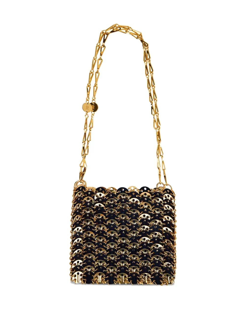 double-handle chain-link mini bag