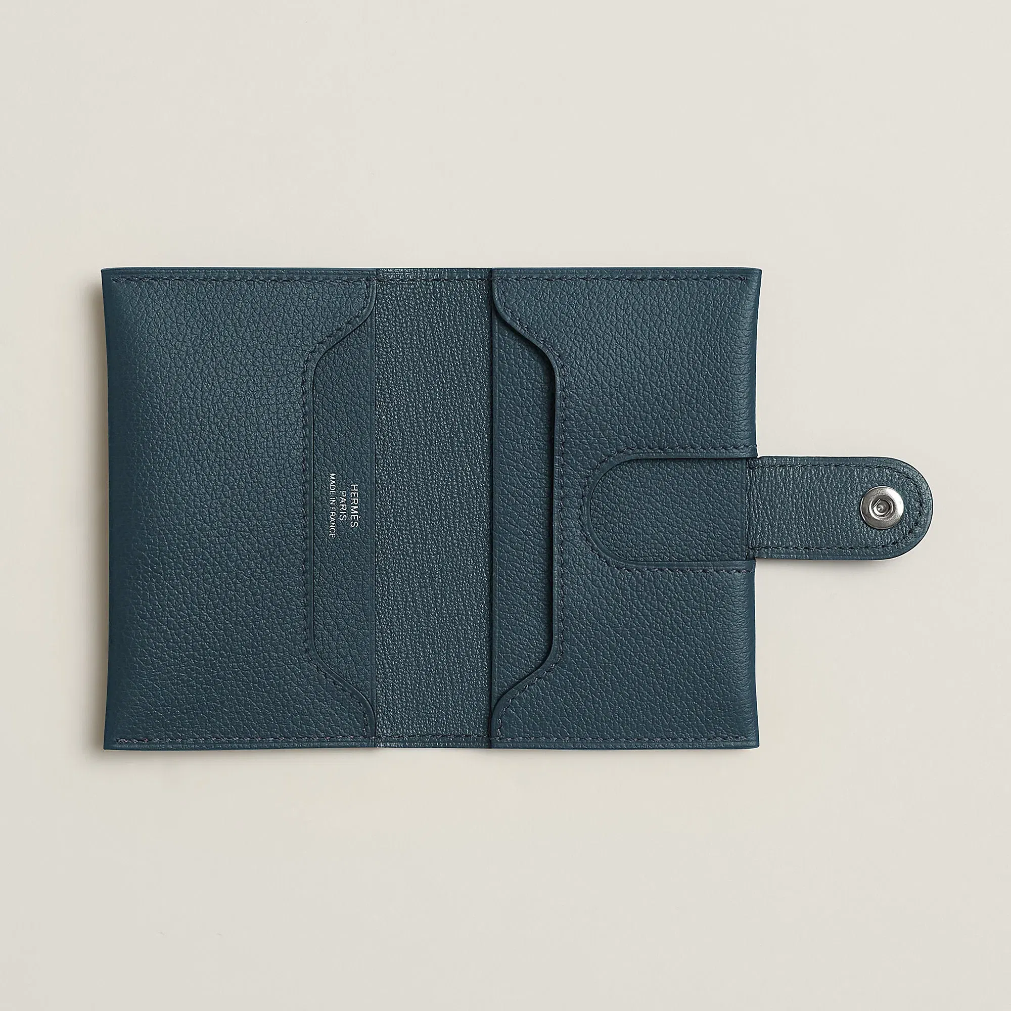 Hermes R.M.S Card Holder Bleu Zanzibar