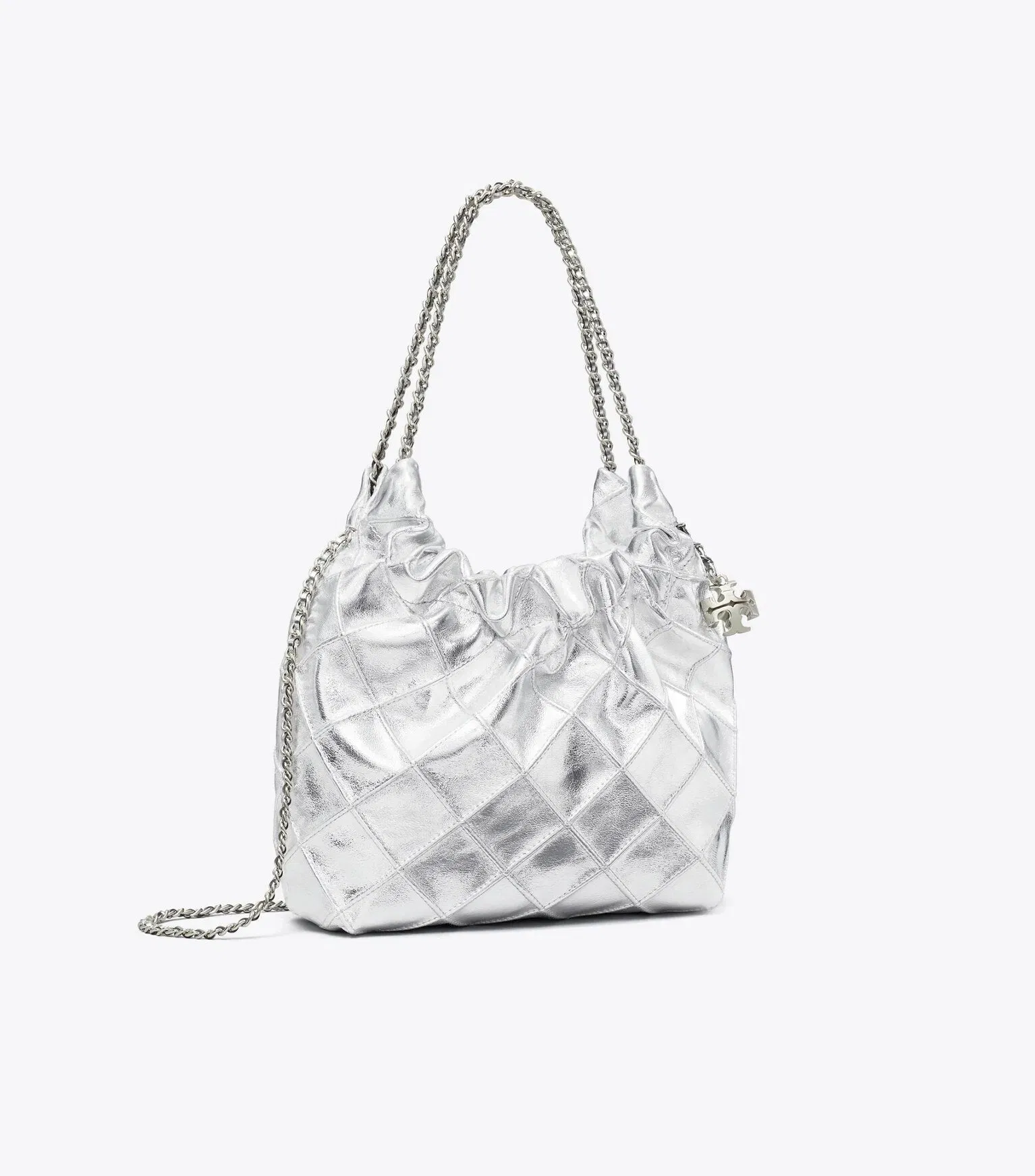Mini Fleming Metallic Hobo Bag
