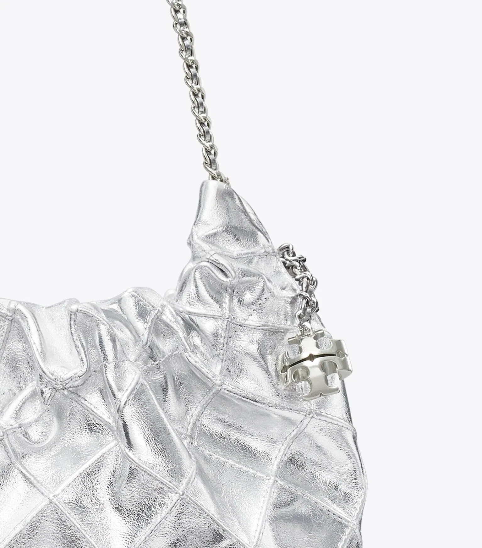 Mini Fleming Metallic Hobo Bag