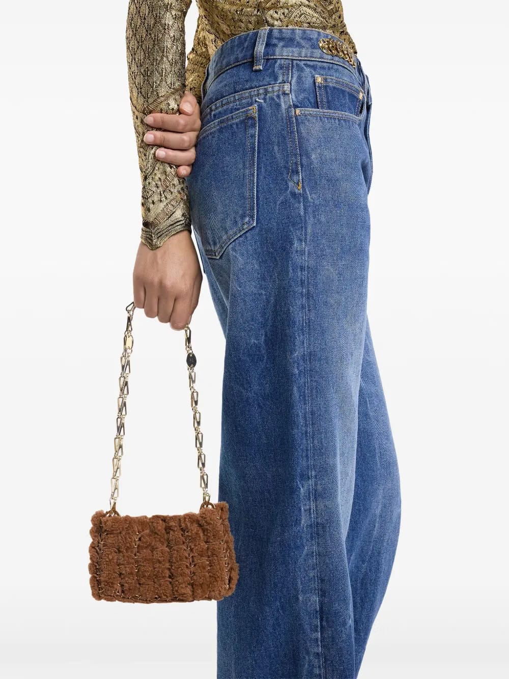 1969 Nano shearling shoulder bag