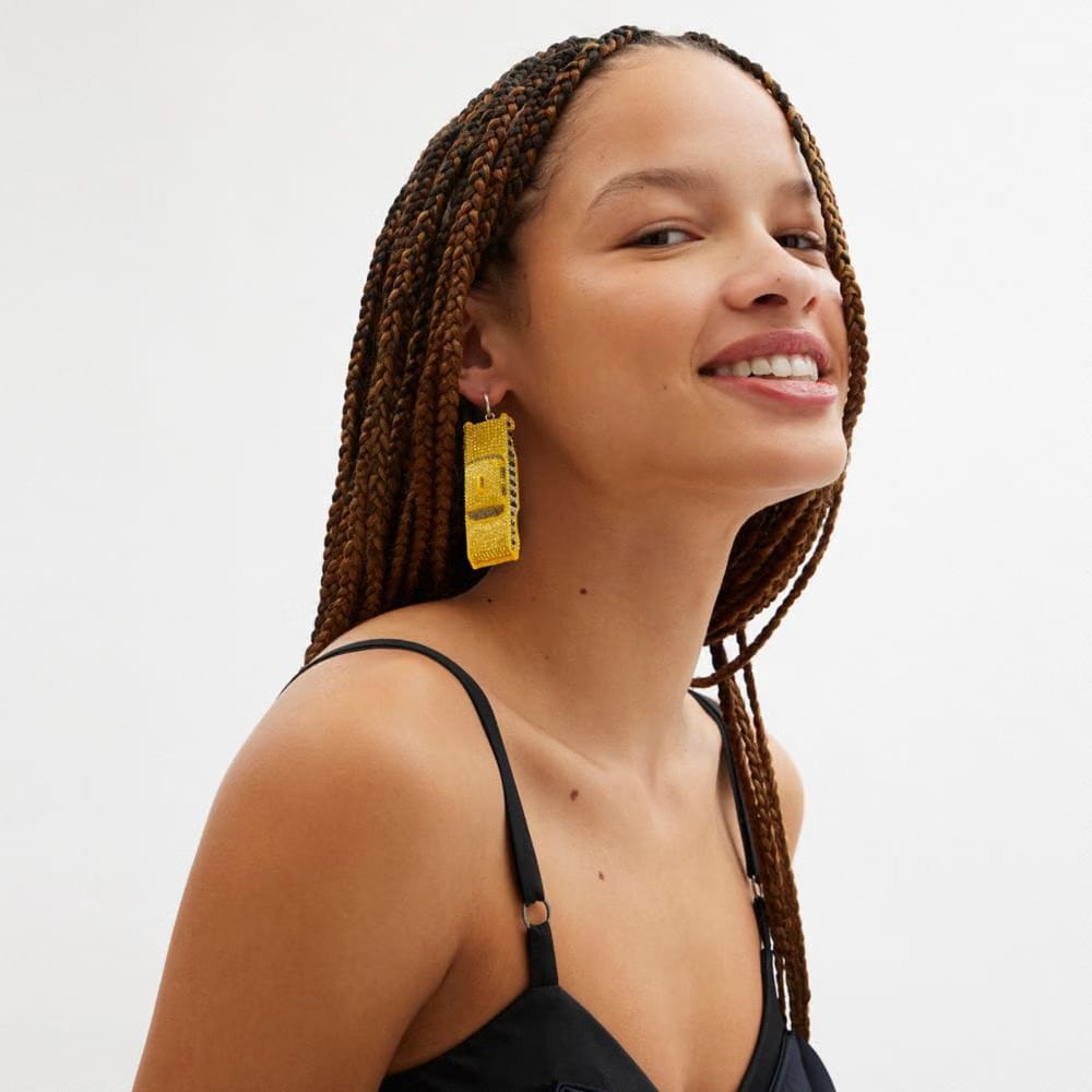 Pavé Taxi Cab Single Earring