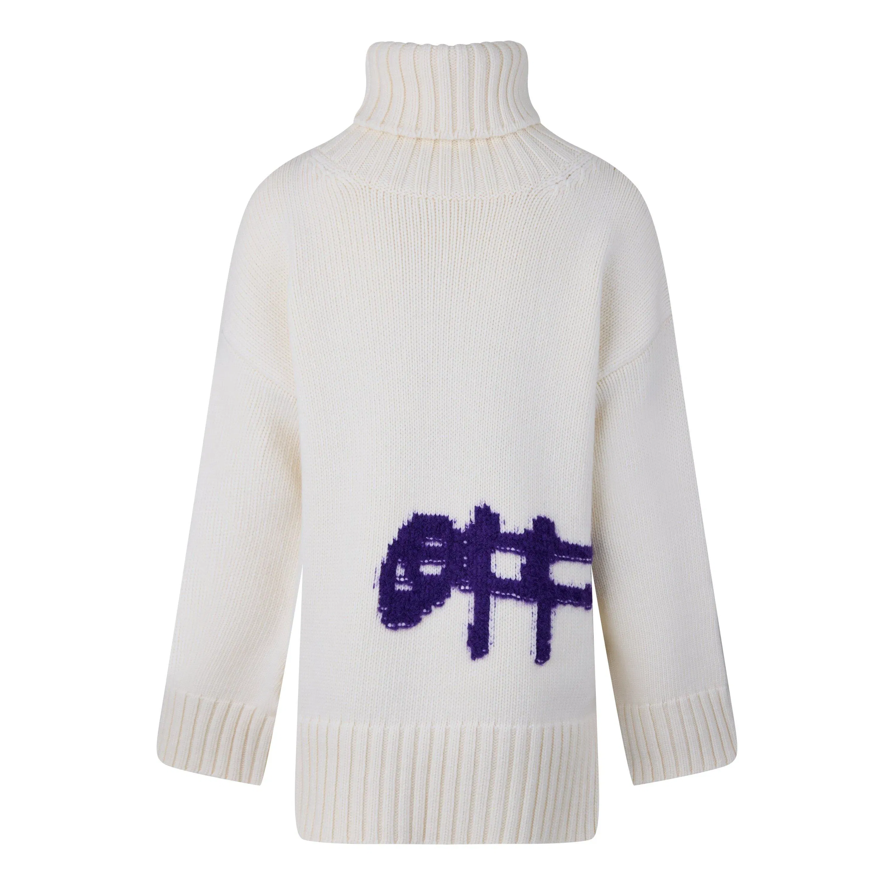 Logo Intarsia Turtleneck Sweater