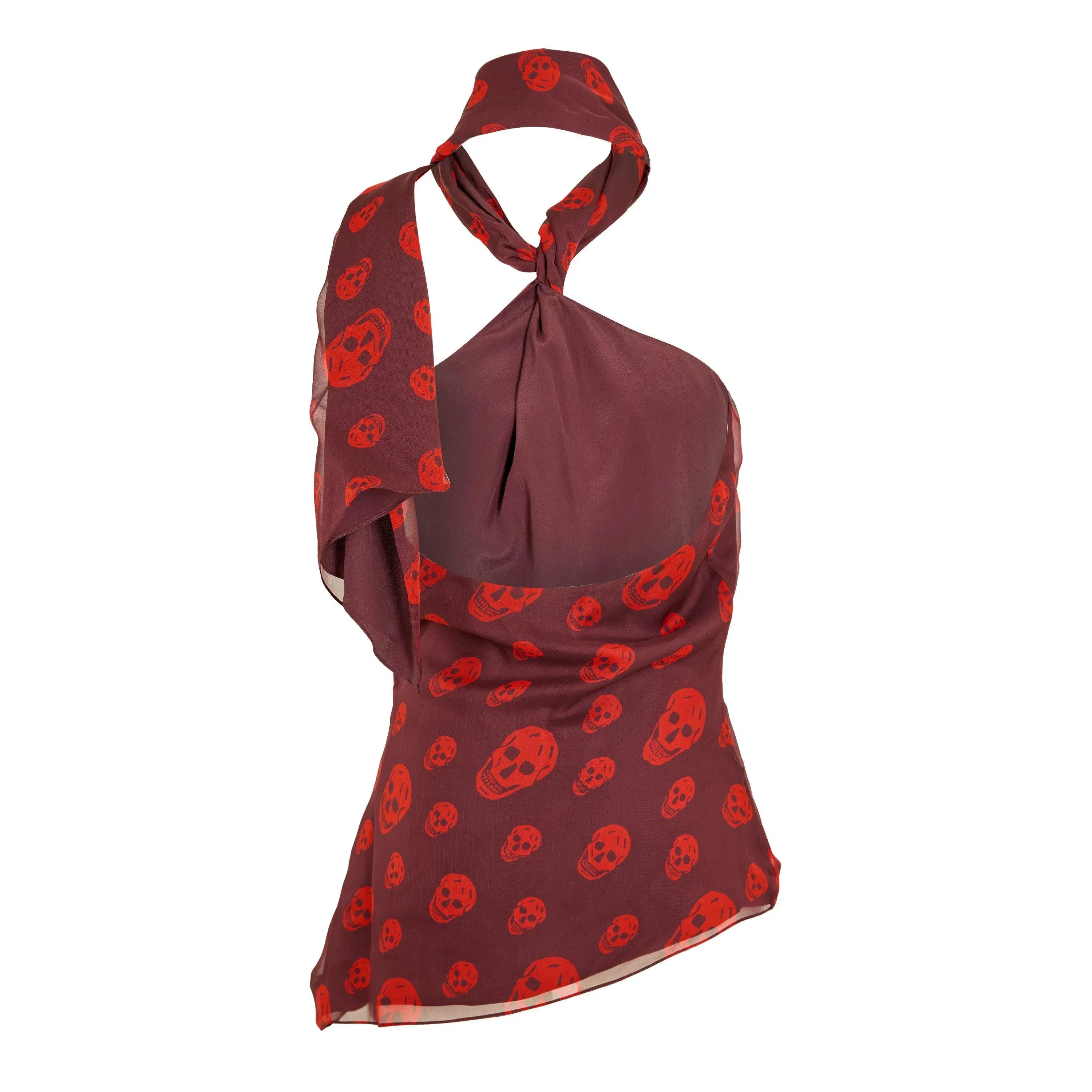Alex Skull Scarf Woven Cami Vest