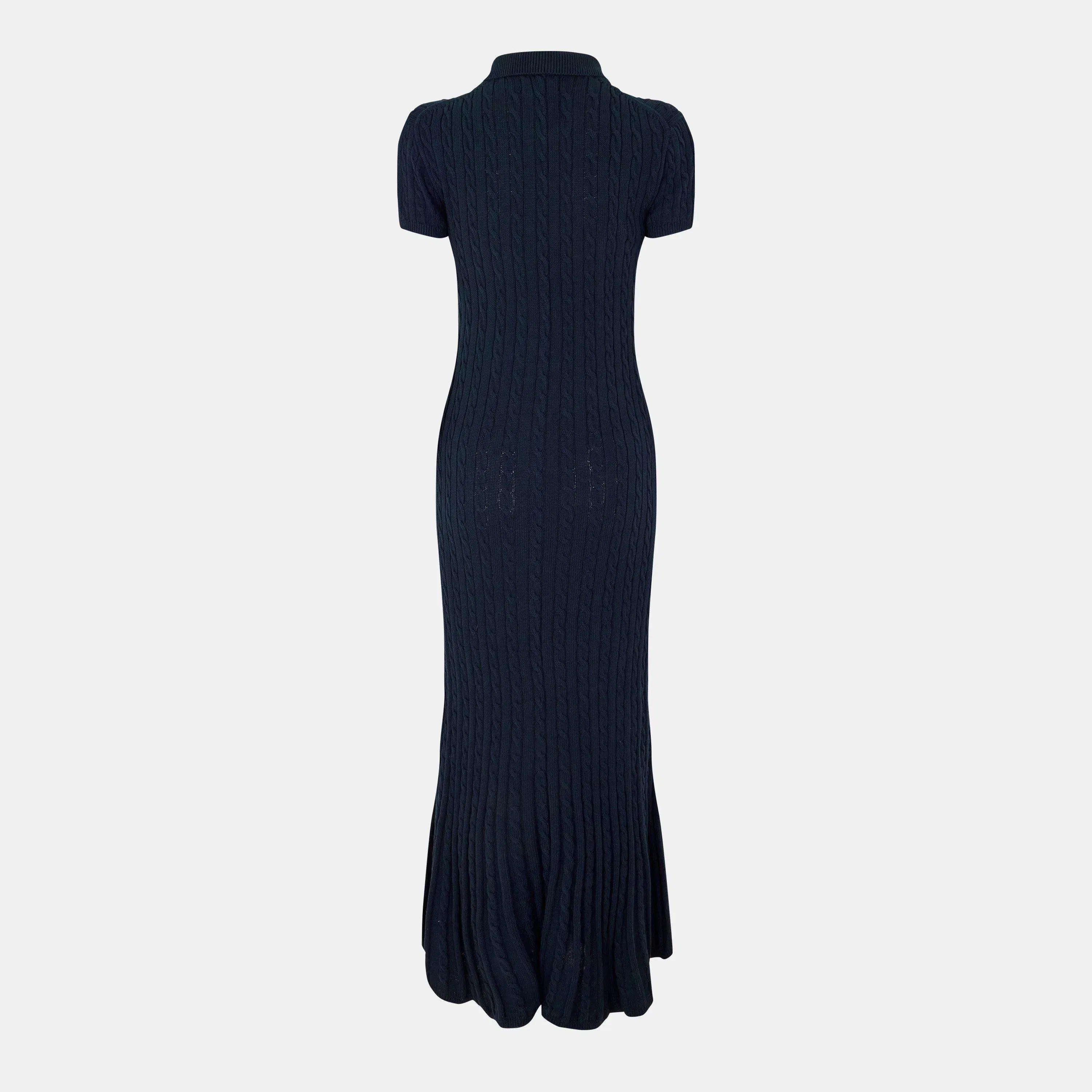 Cable Knit Shirt Dress
