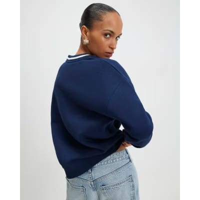 Navy Long Sleeve Heritage Crest Sweatshirt