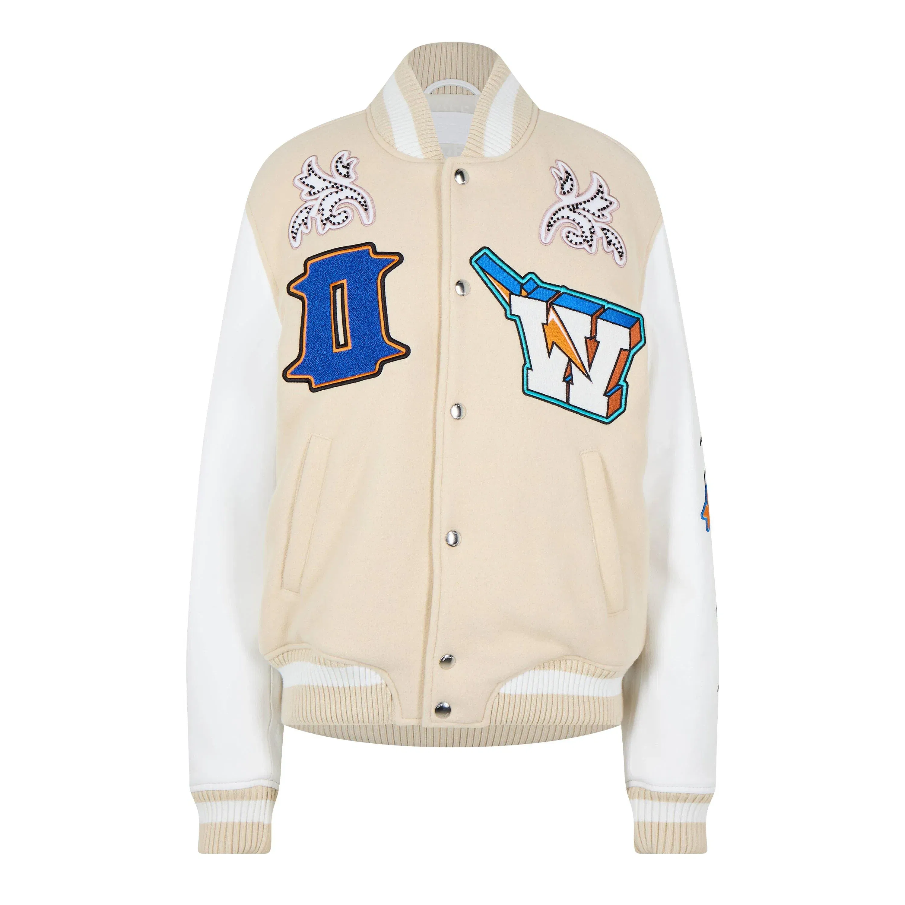 Thunder Two-Tone Snap Button Varsity Jacket