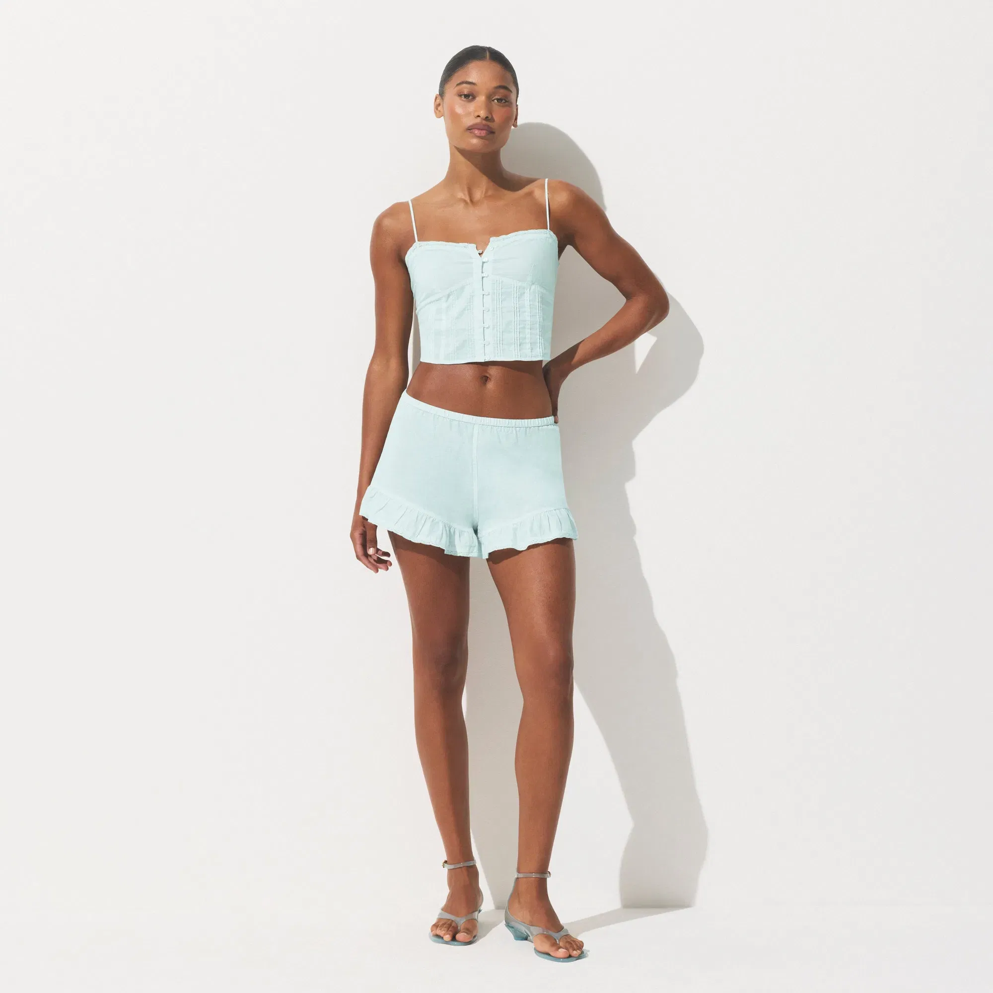 COTTON VOILE SHORT | FROST