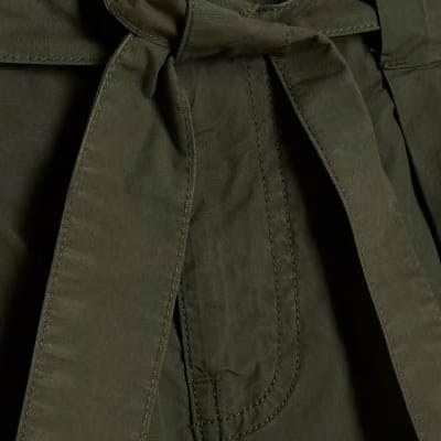 Khaki Belted Shorts