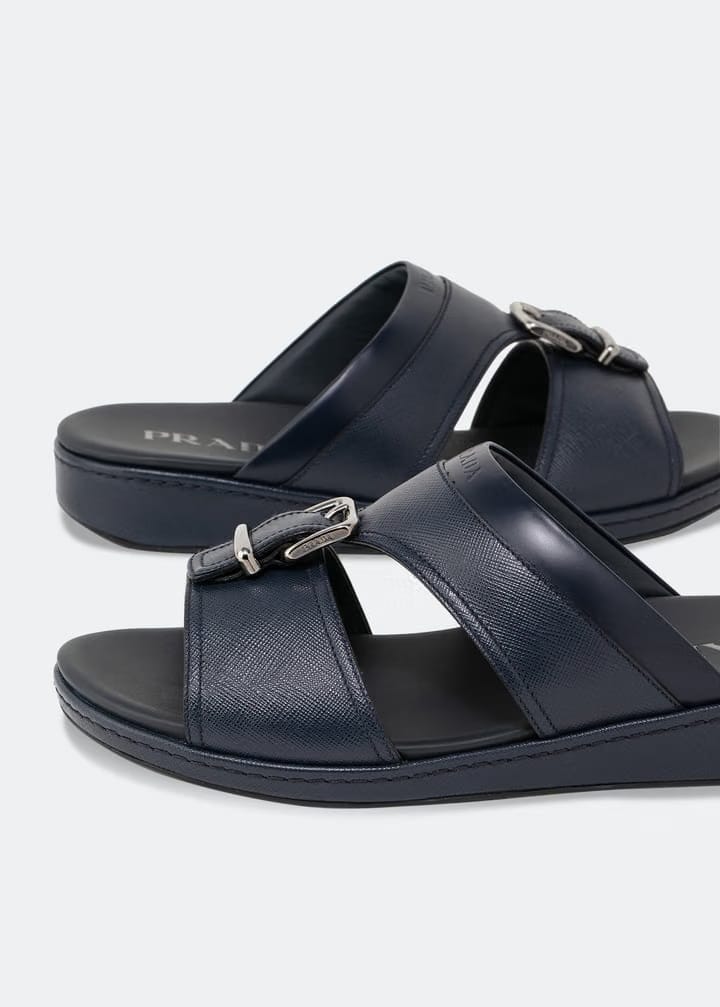 Prada Saffiano leather sandals