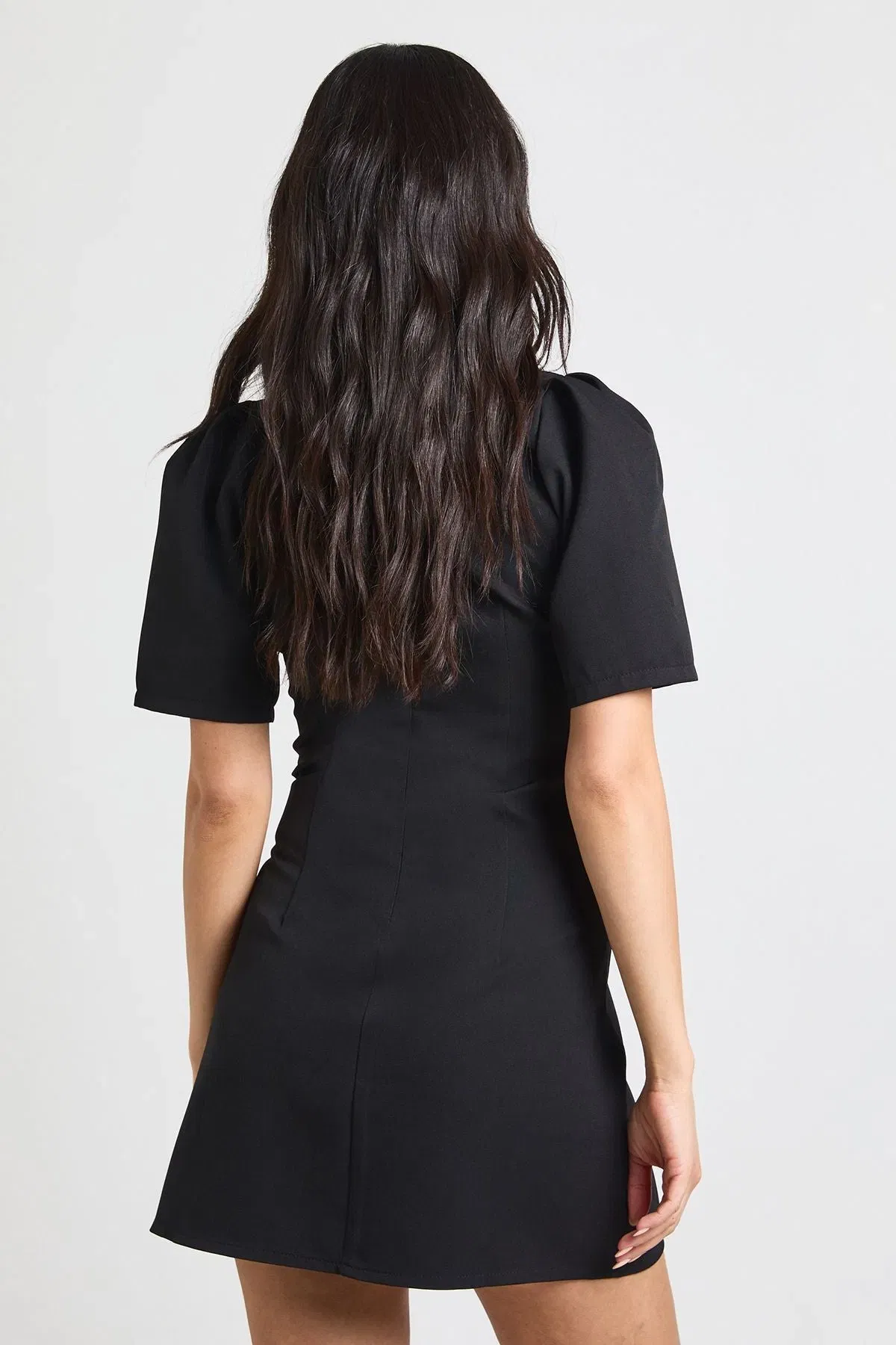 Structured Seam Detail Mini Dress
