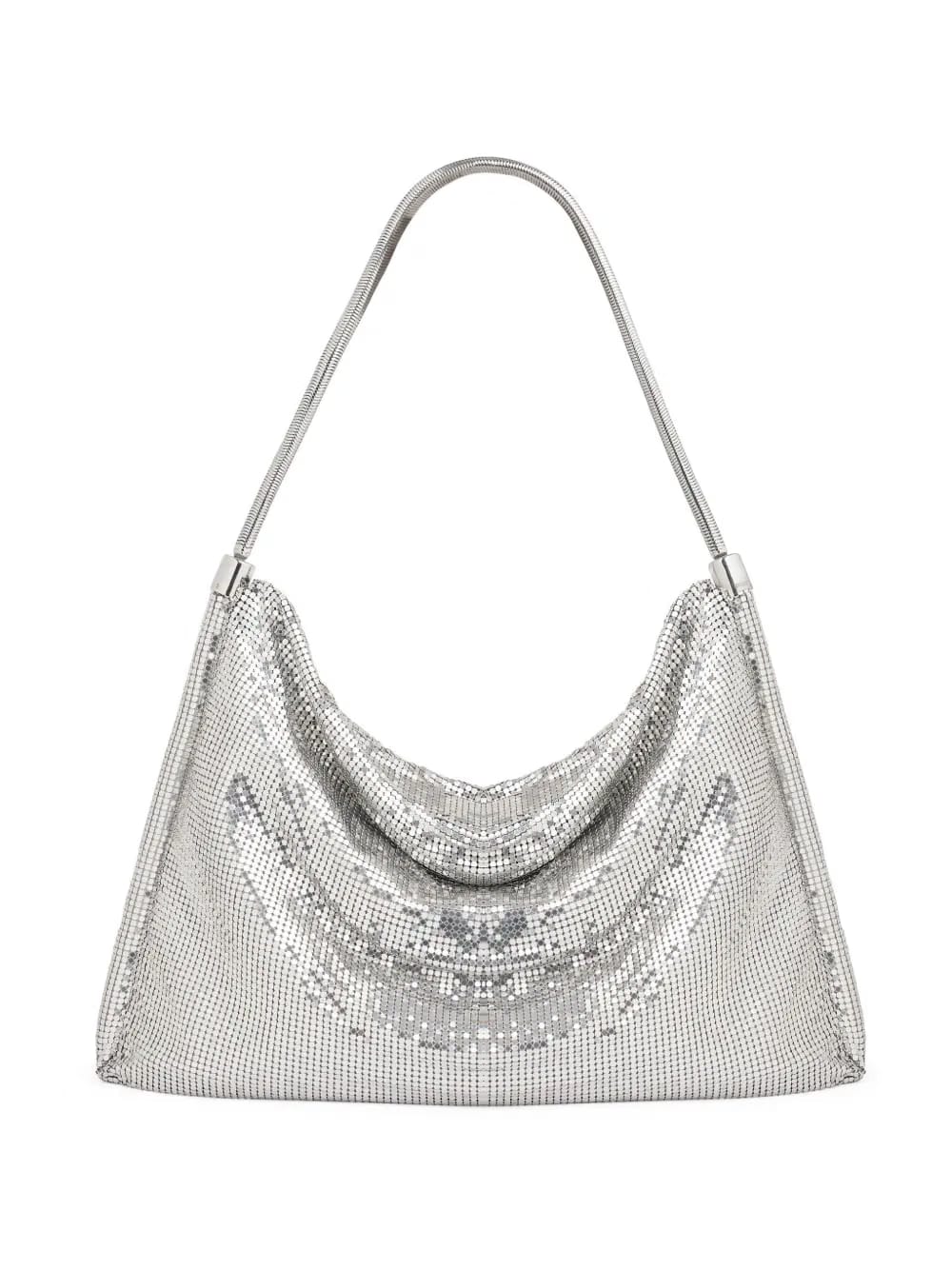 disc-embellished shoulder bag